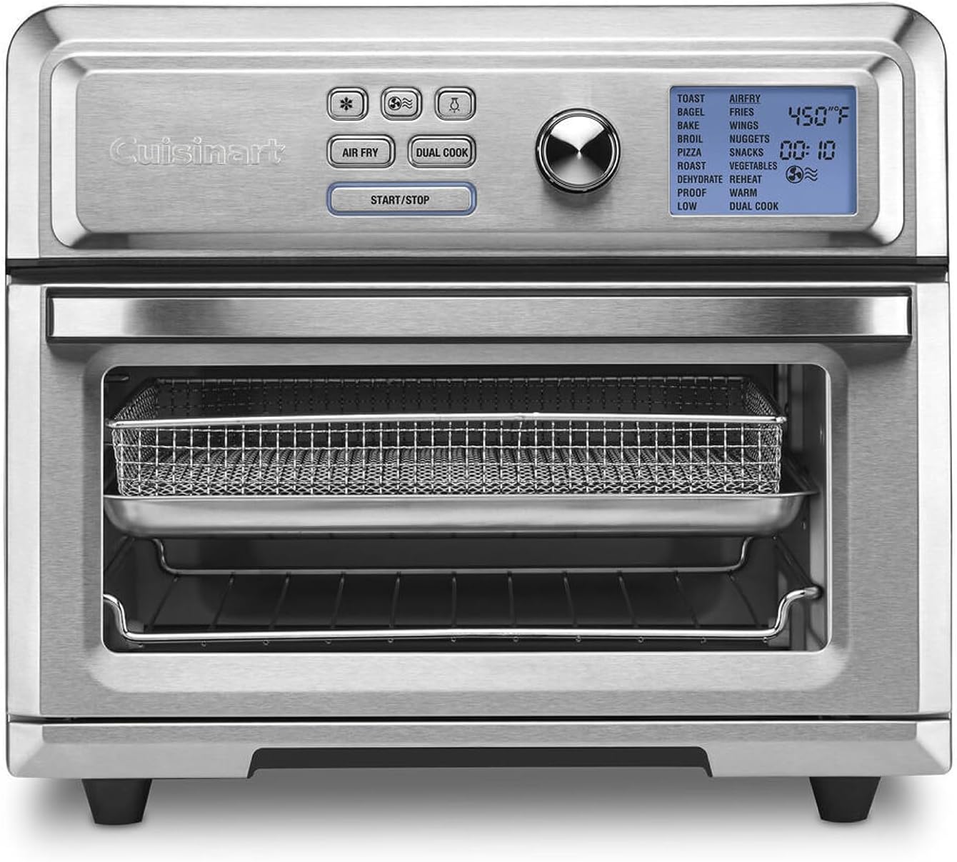 B07MRG5F4J - Cuisinart Air Fryer Toaster Oven, Digital Display, 1800 Watt Air