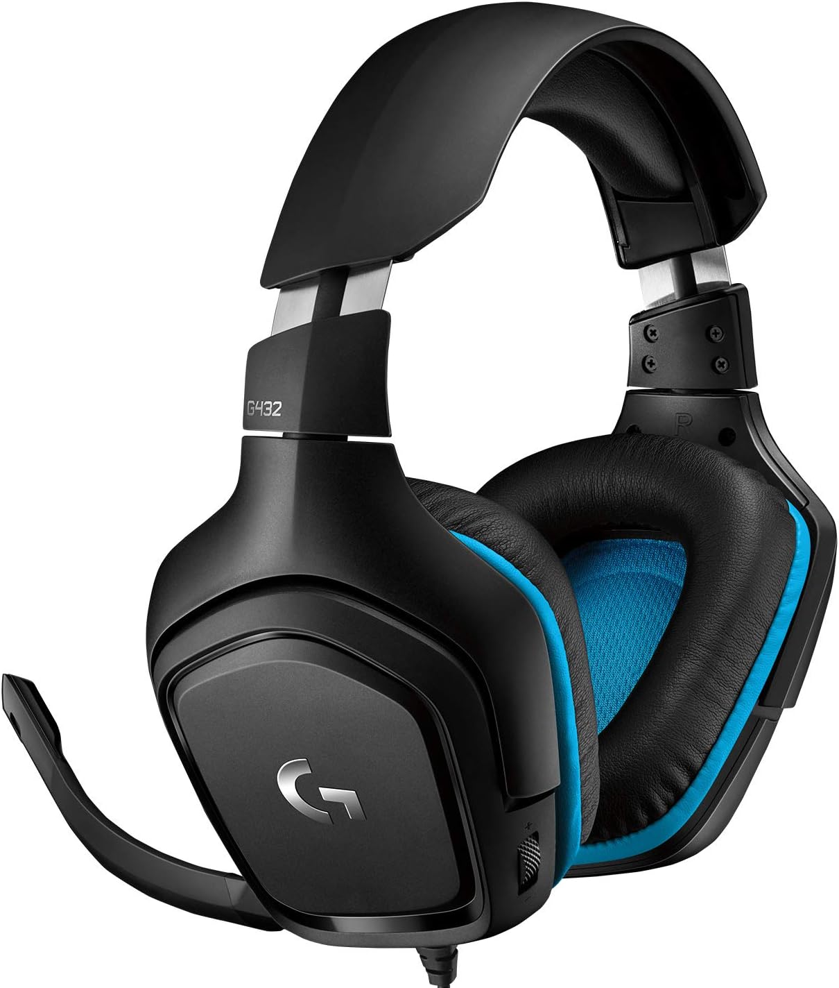 B07MTXLFXV - Logitech G432 Wired Gaming Headset, 7.1 Surround Sound, DTS Headphone:X