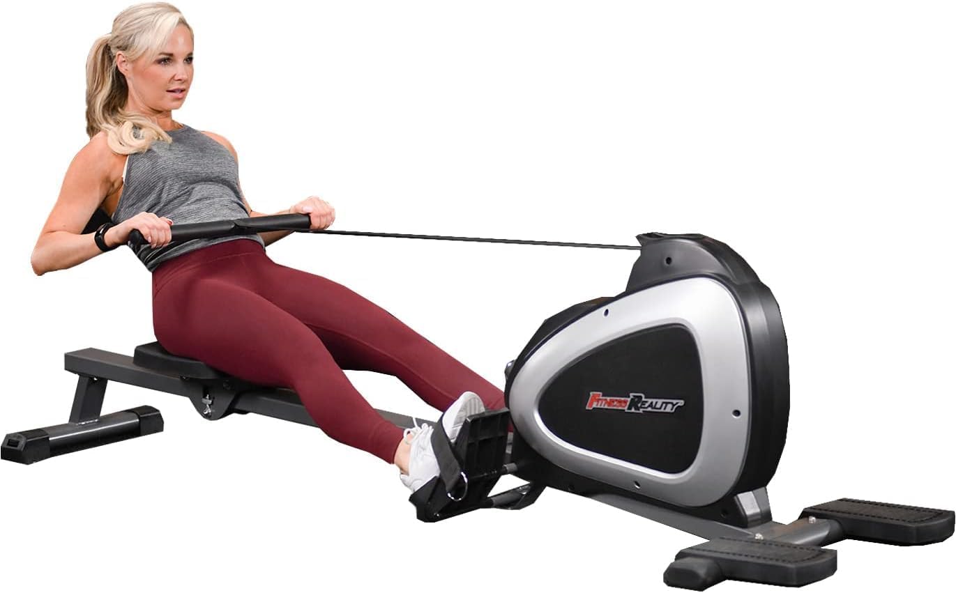 B07NJRWTPS - Fitness Reality Magnetic Rowing Machine with Bluetooth Workout Tracking Built-In,