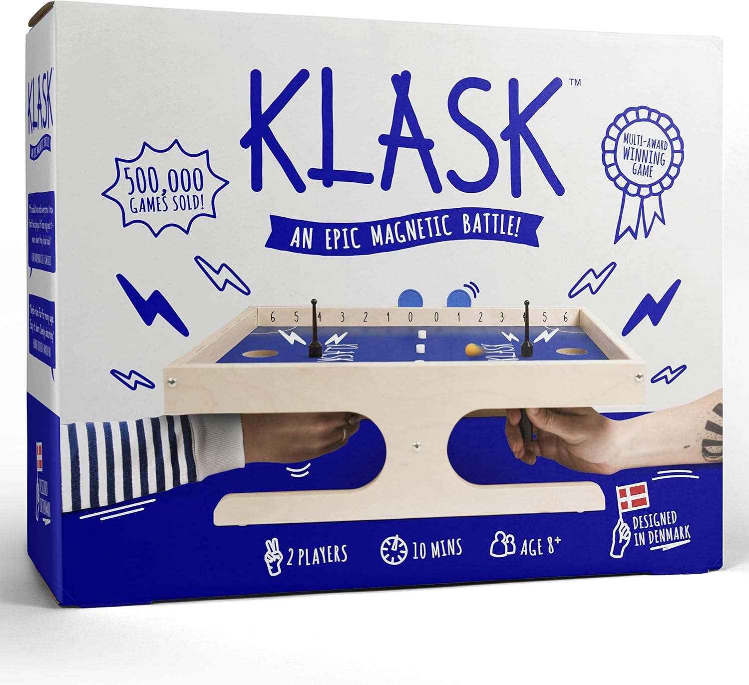 B07PKJZQ9G - KLASK: The Magnetic Award-Winning Party Game of Skill - for
