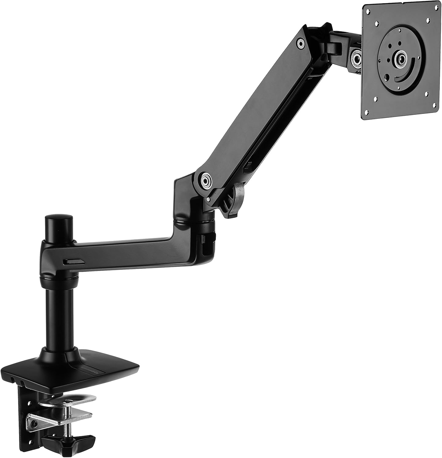 B07PY4TX8B - Amazon Basics Single Monitor Stand, Lift Engine Arm Mount, Black