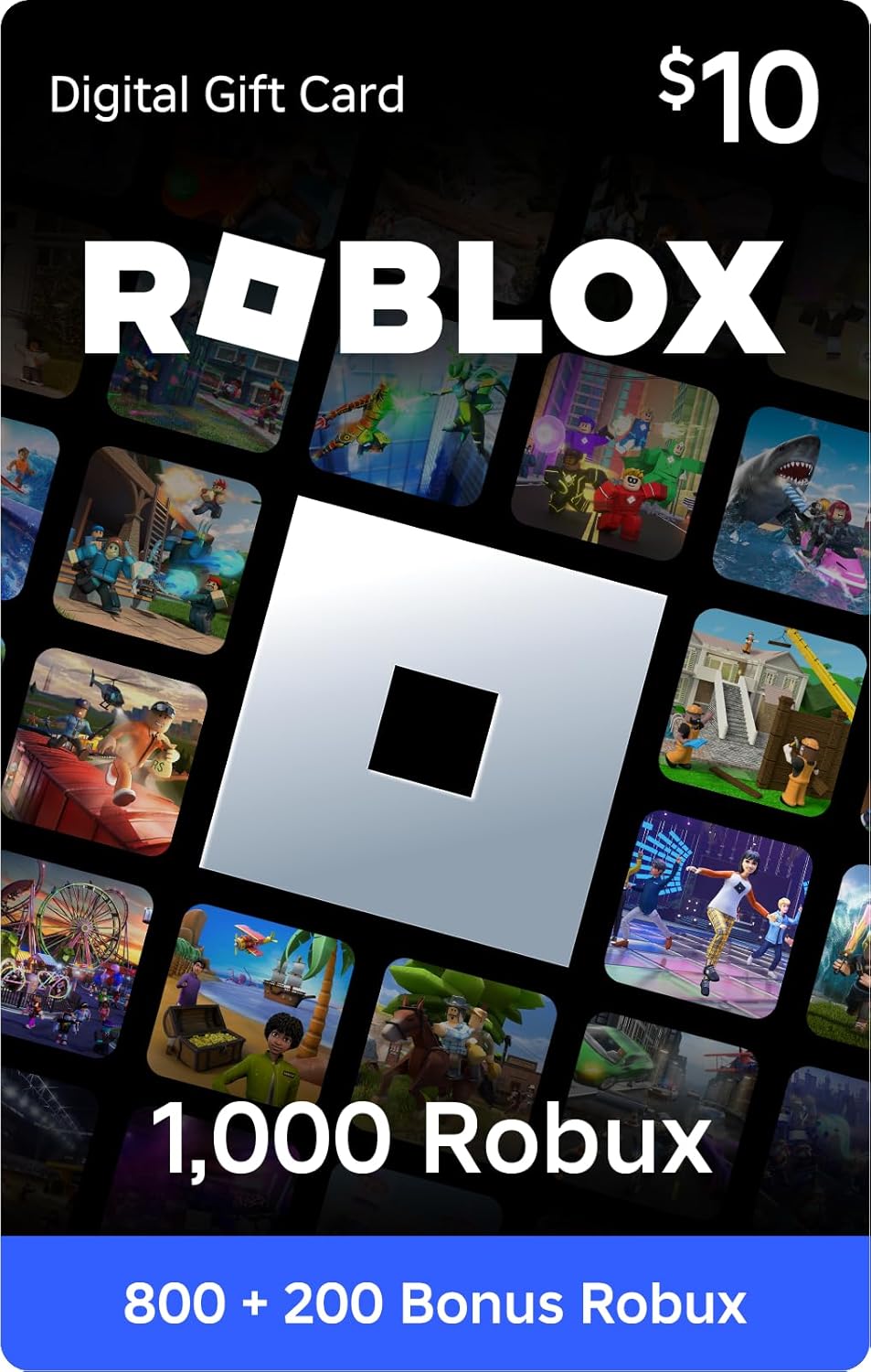 B07RZ74VLR - Roblox Digital Gift Card - 1,000 Robux [Includes Exclusive Virtual