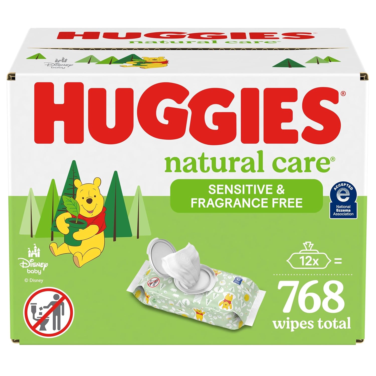 B07SCL613T - Huggies Natural Care Sensitive Baby Wipes