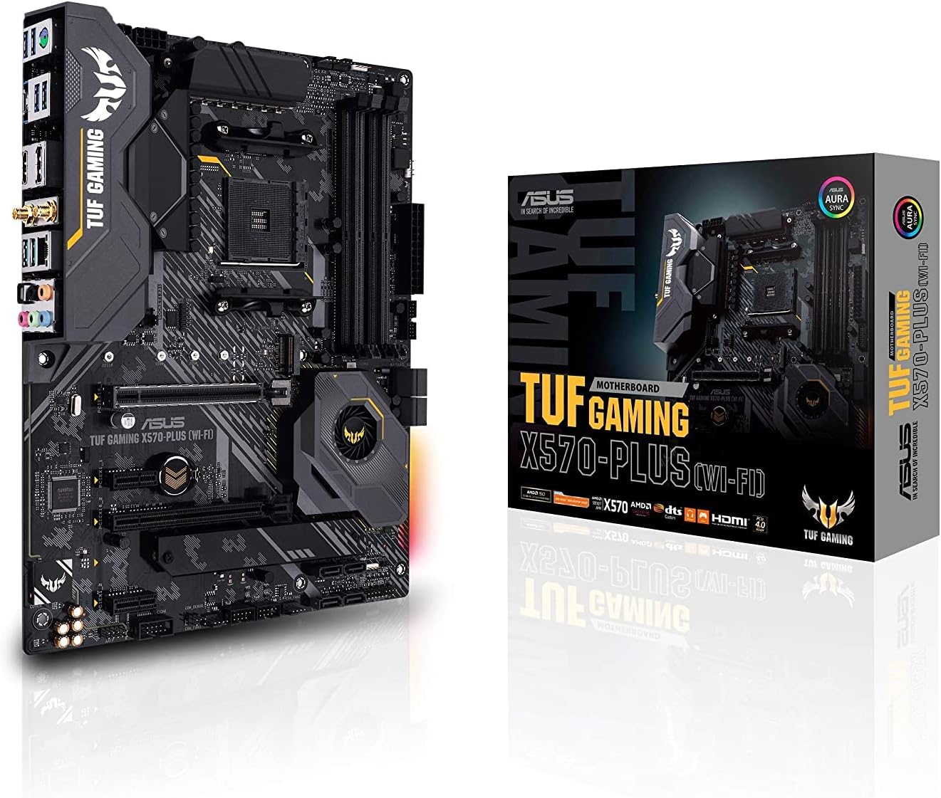 B07SXF8GY3 - ASUS AM4 TUF Gaming X570-Plus (Wi-Fi) AM4 Zen 3 Ryzen