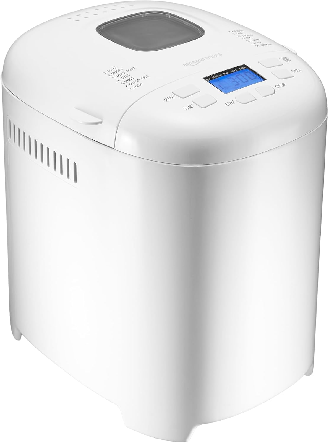 B07VB8Y1MD - Amazon Basics Programmable Bread Maker, 2 Pound Non-Stick Automatic Bread