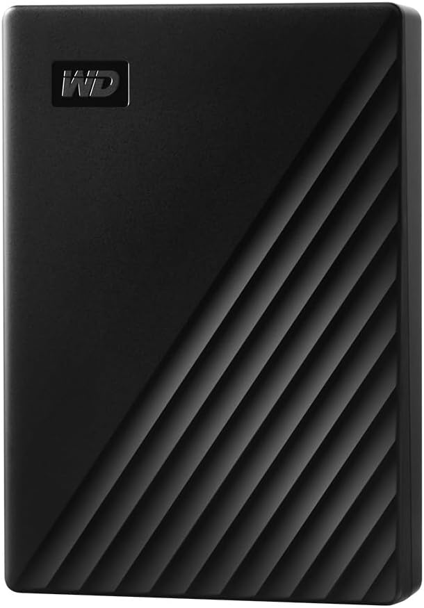 B07VP5X239 - WD 5TB My Passport, Portable External Hard Drive, Black, backup