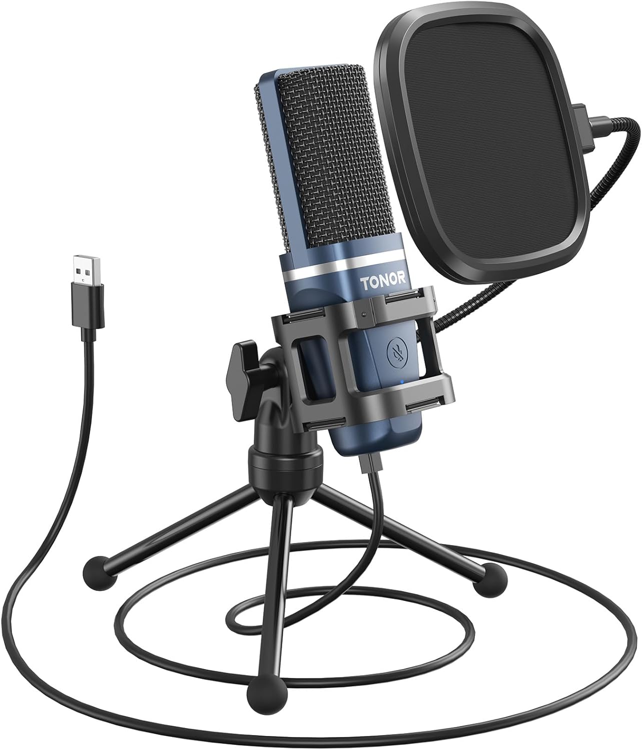 B07WLWN2ZT - TONOR TC-777 Podcast Microphone, USB Computer Microphone, Cardioid Condenser PC