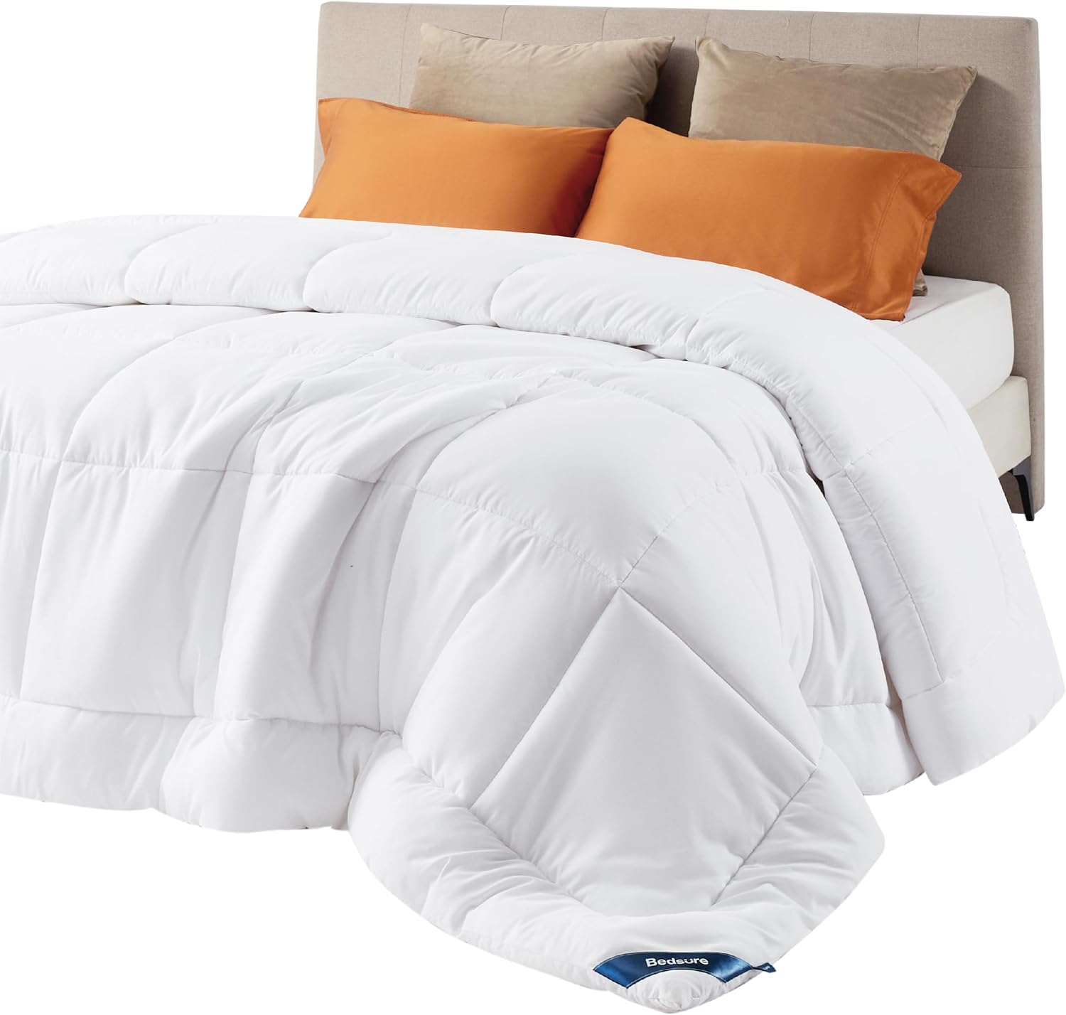 B07YKLSMFM - Bedsure Comforter Duvet Insert - Quilted Comforters Queen Size, All