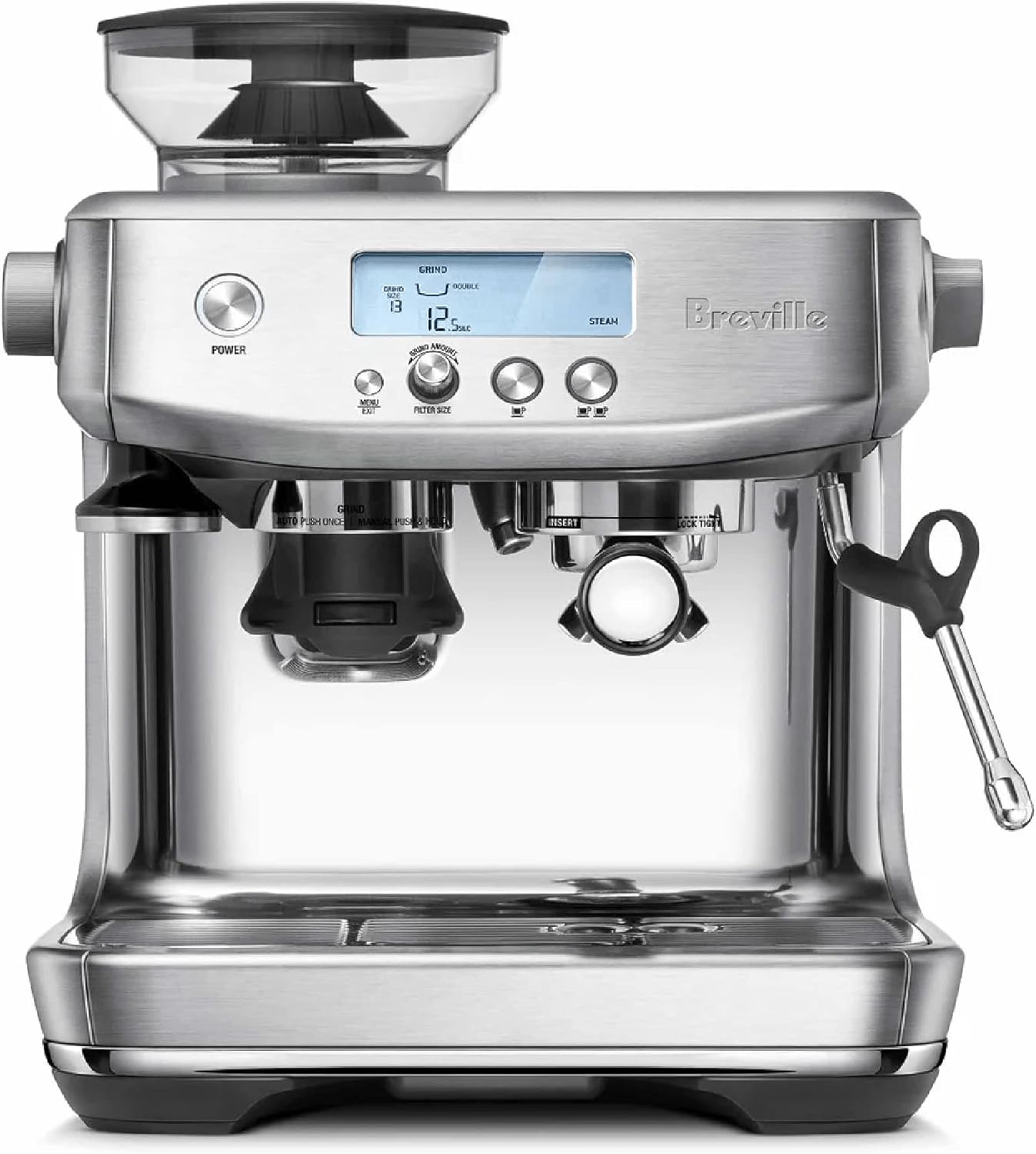 B08133HX34 - Breville Barista Pro Espresso Machine BES878BSS, Brushed Stainless Steel