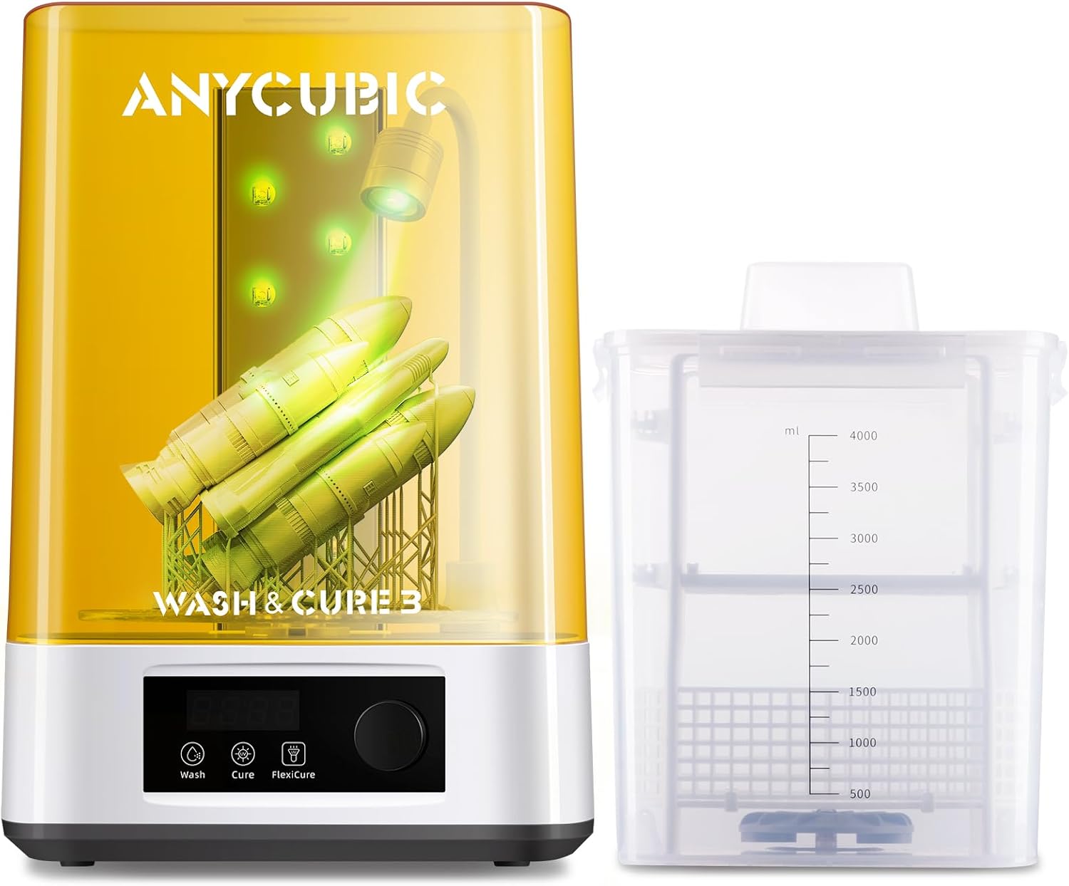 B083GTS8XJ - ANYCUBIC Wash and Cure 3, Upgraded Volume 2 in 1