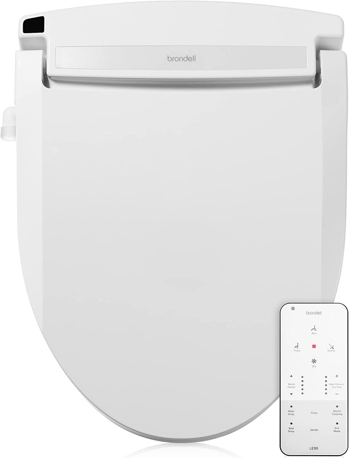 B084TBT8QJ - Brondell LE99 Bidet Toilet Seat, Fits Elongated Toilets, Electric Bidet