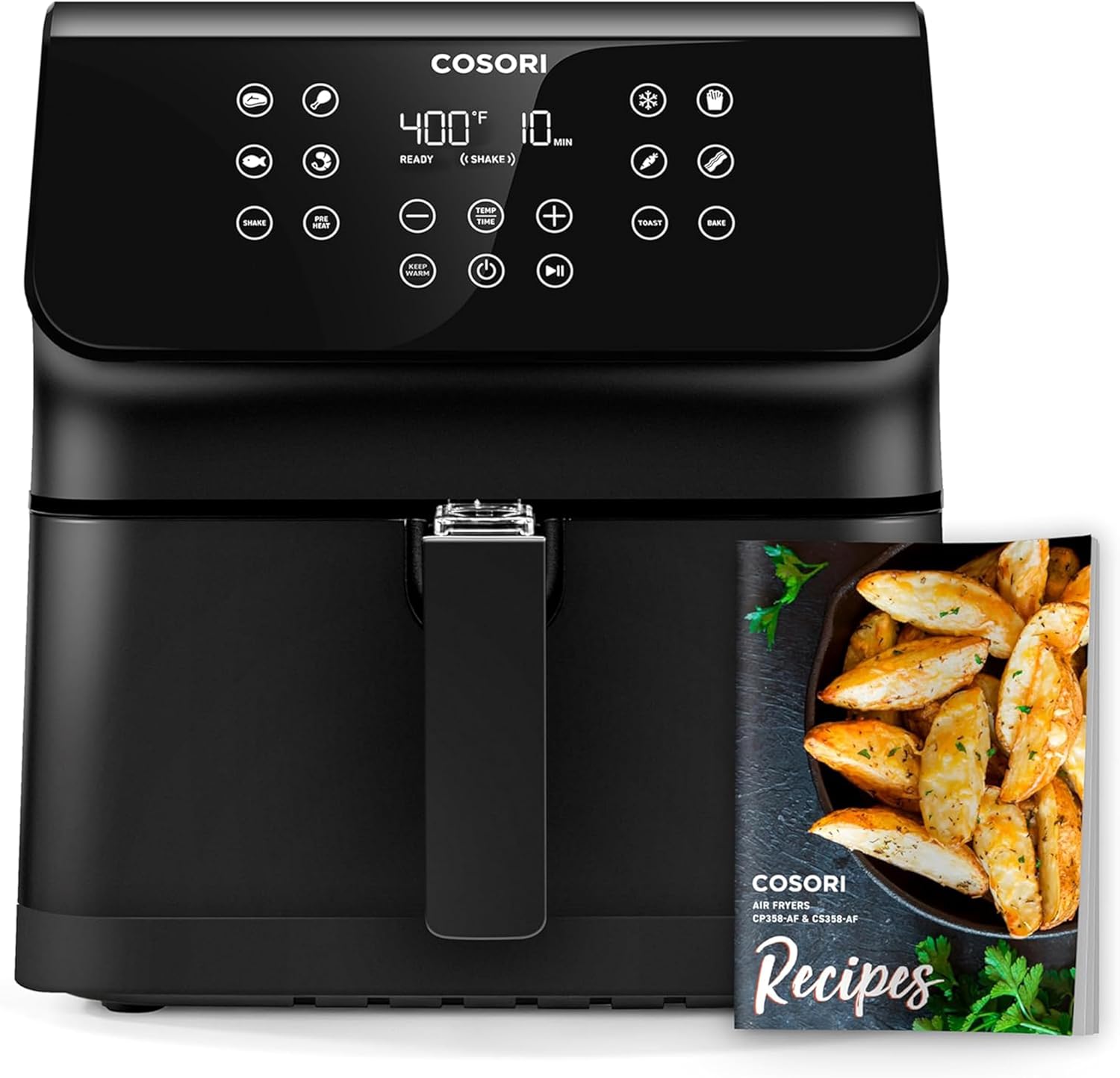 B085W3GN5J - COSORI 12-in-1 Air Fryer 5.8QT, Toast, Bake, Nutrition Facts for