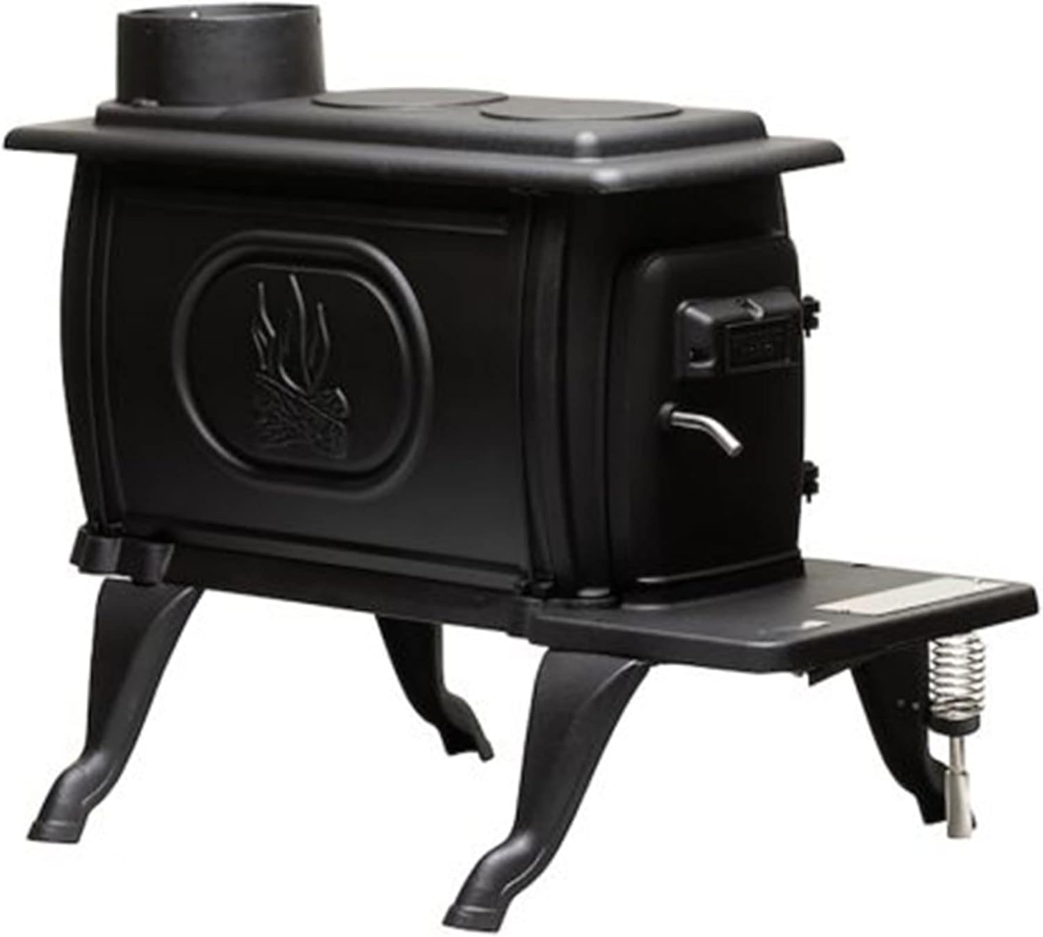 B0864VTJ3K - US Stove Company Cast Iron Wood Stove with Cool Touch