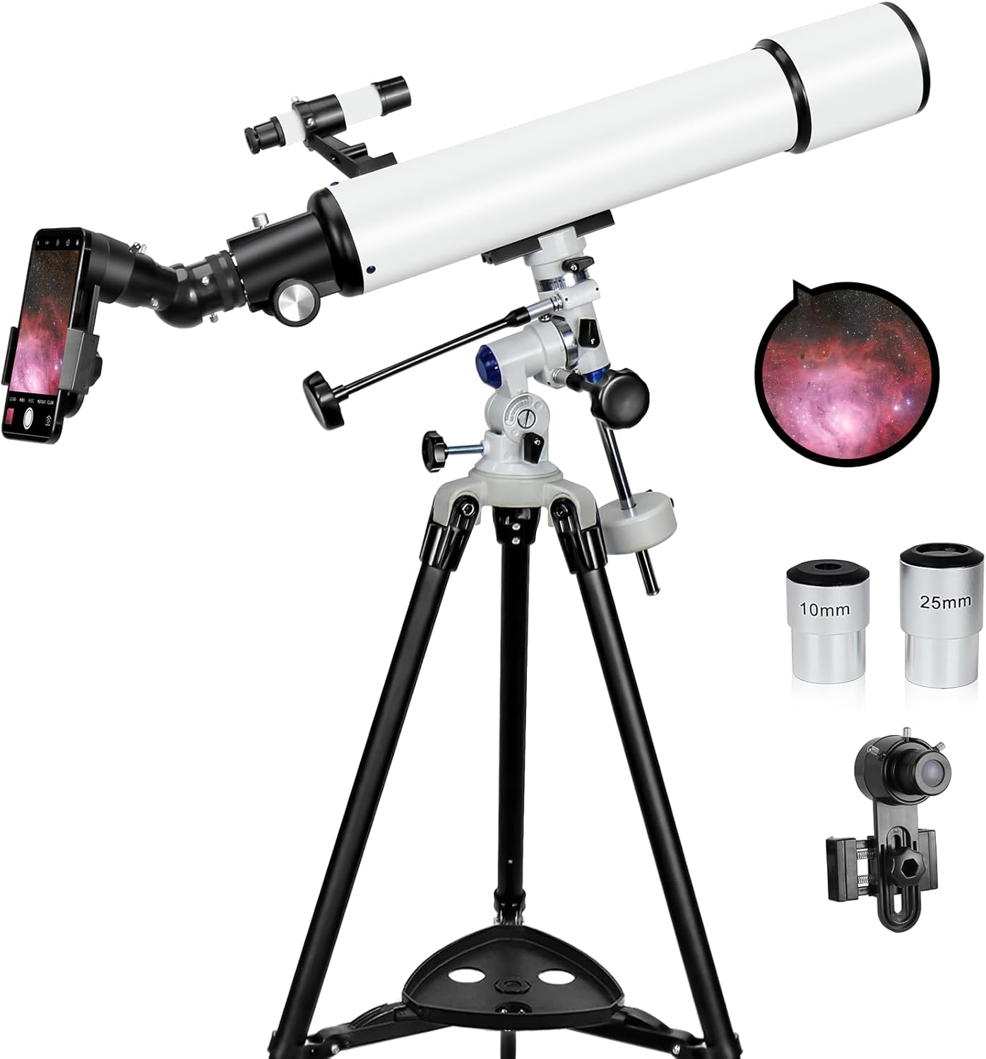 B088GVB2S5 - Telescope, Telescopes for Adults Astronomy Professional, 90mm Aperture 700mm High