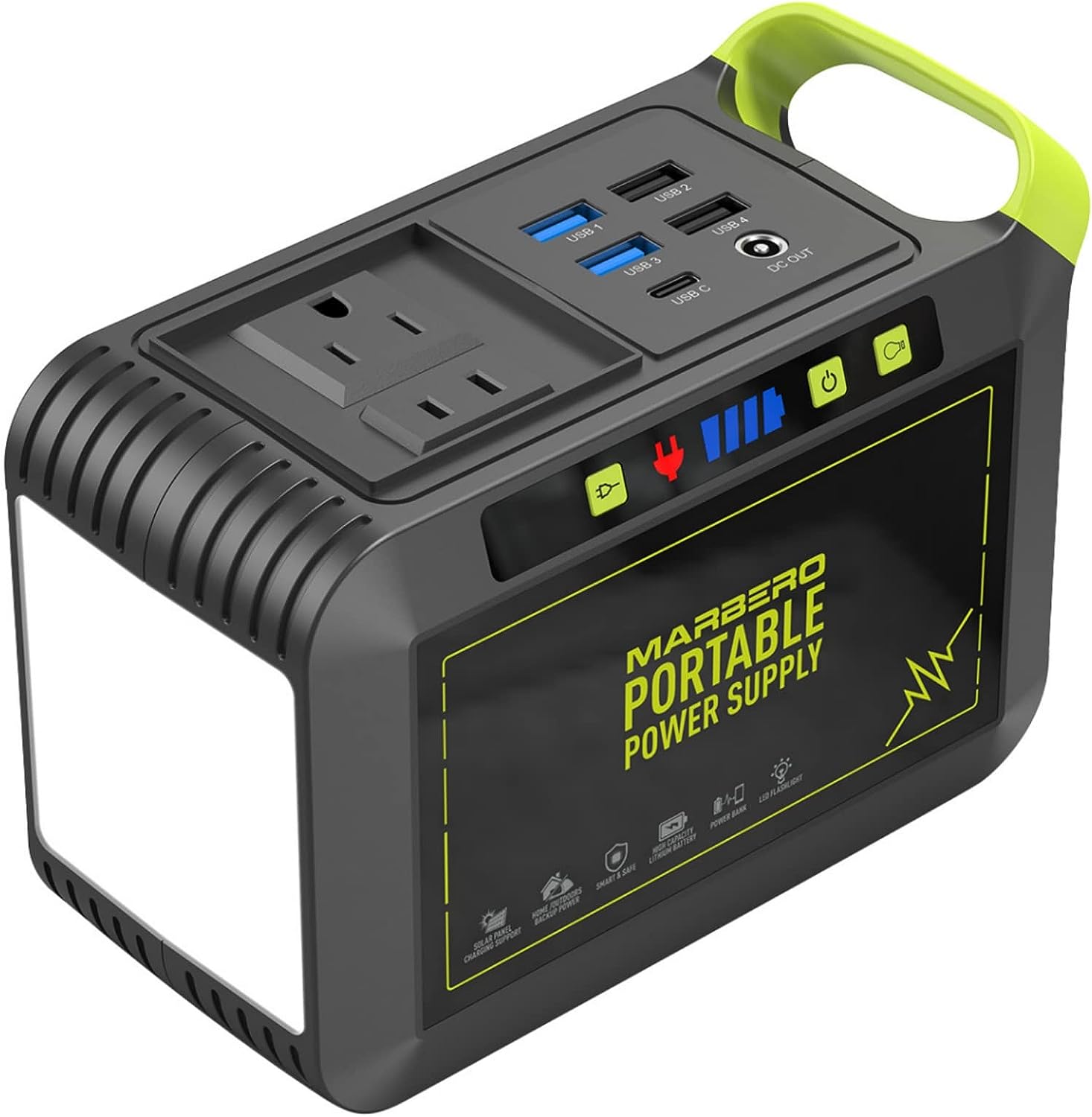 B08G1KB88B - MARBERO Portable Power Station 88Wh Camping Lithium Battery Solar Generator