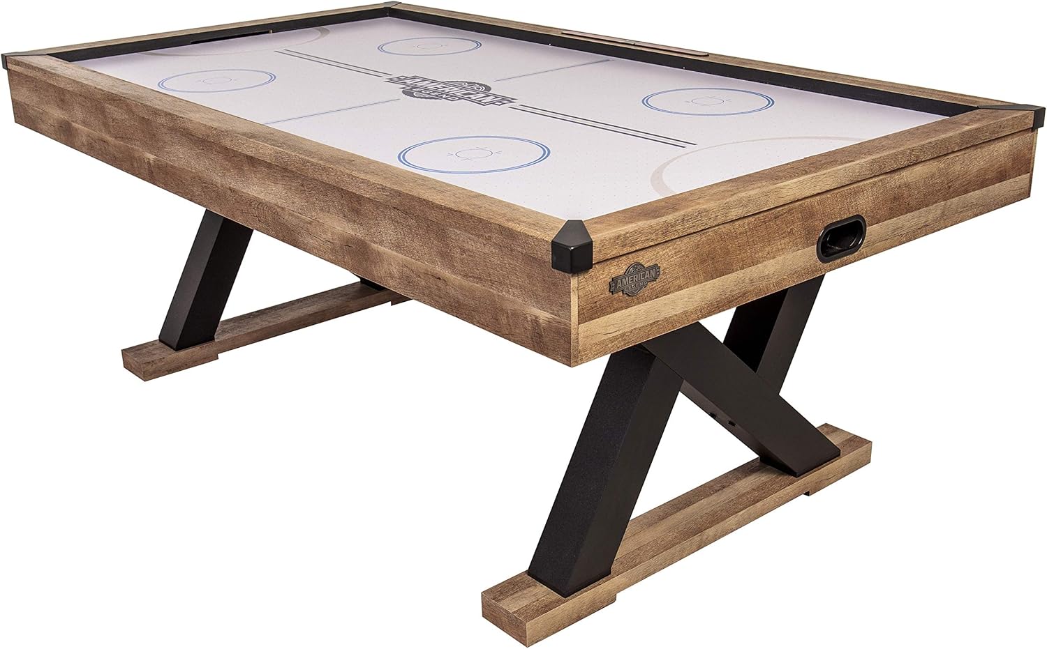 B08JCVYF5G - American Legend Kirkwood 84� Air Powered Hockey Table with Rustic