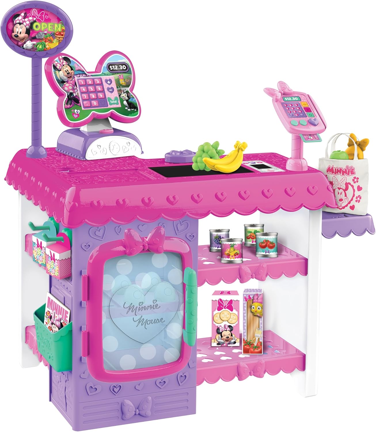 B08TB48LMH - Disney Junior Minnie Mouse Marvelous Market, Pretend Play Cash Register