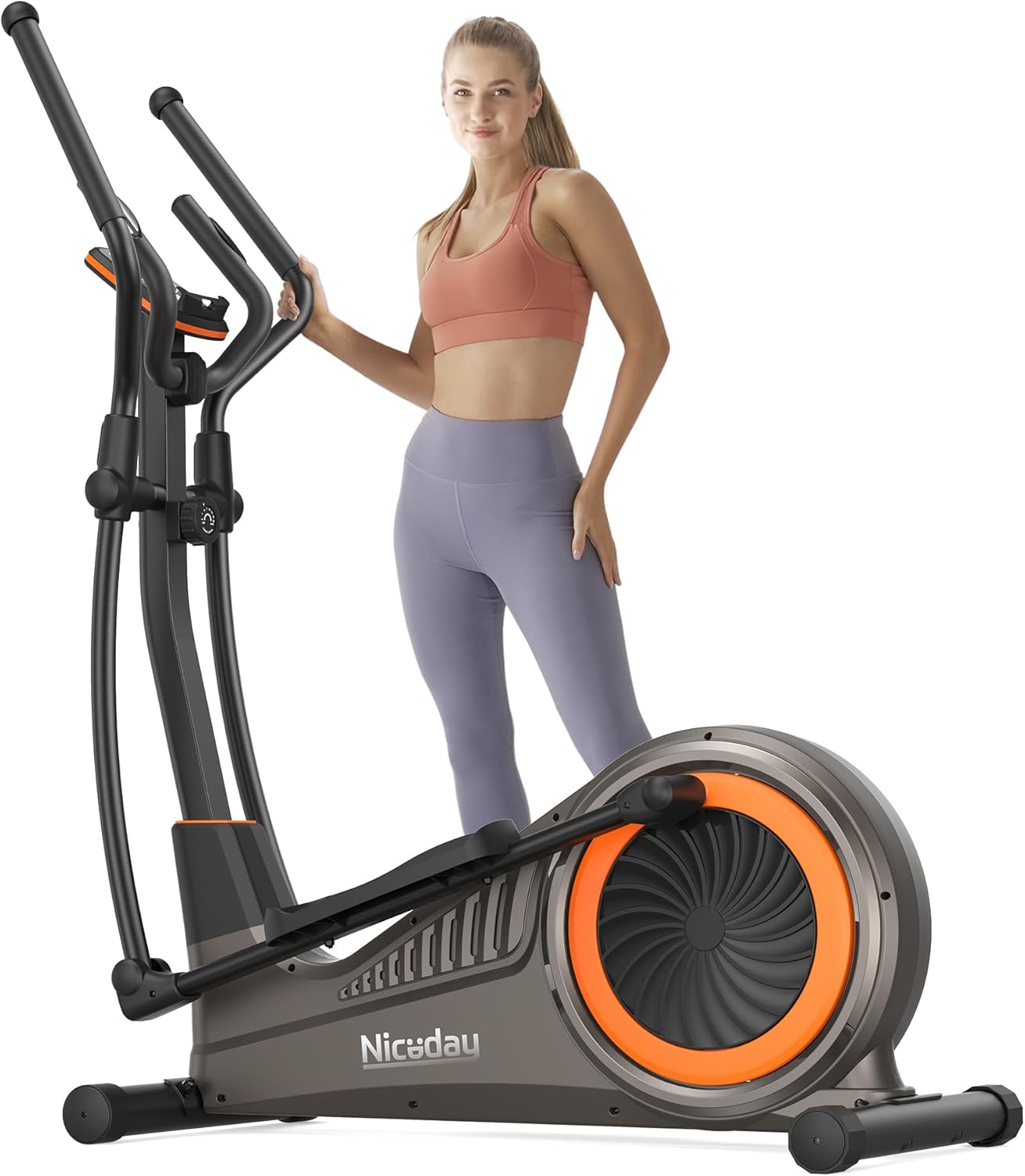 B08V8M5ZGS - Niceday Elliptical Machine, Elliptical Exercise Machine for Home with Hyper-Quiet