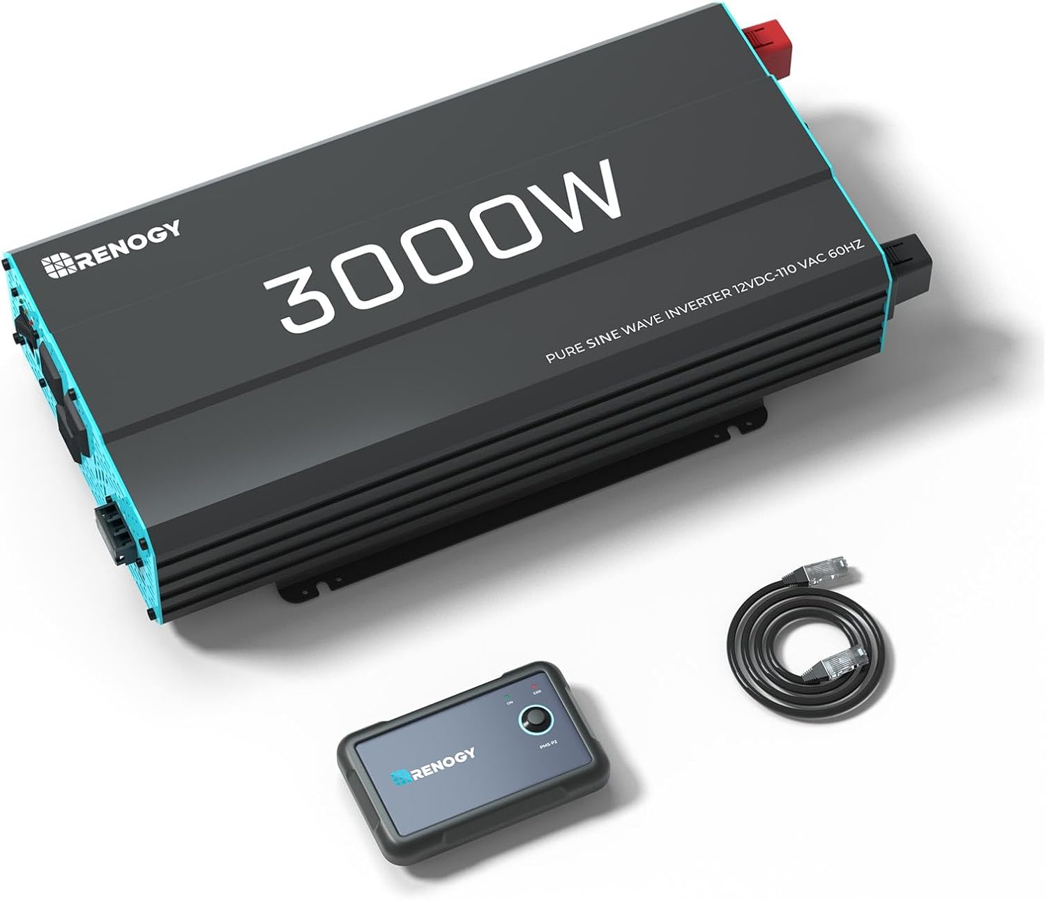 B096MKPQ1M - Renogy 3000W Pure Sine Wave Inverter 12V DC to 120V