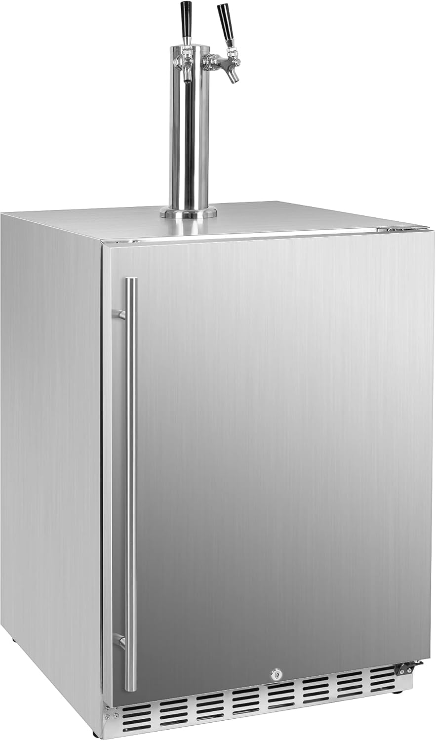 B099J7LZ8Q - Full Size Kegerator Outdoor Dual Tap Draft Beer Dispenser Beverage