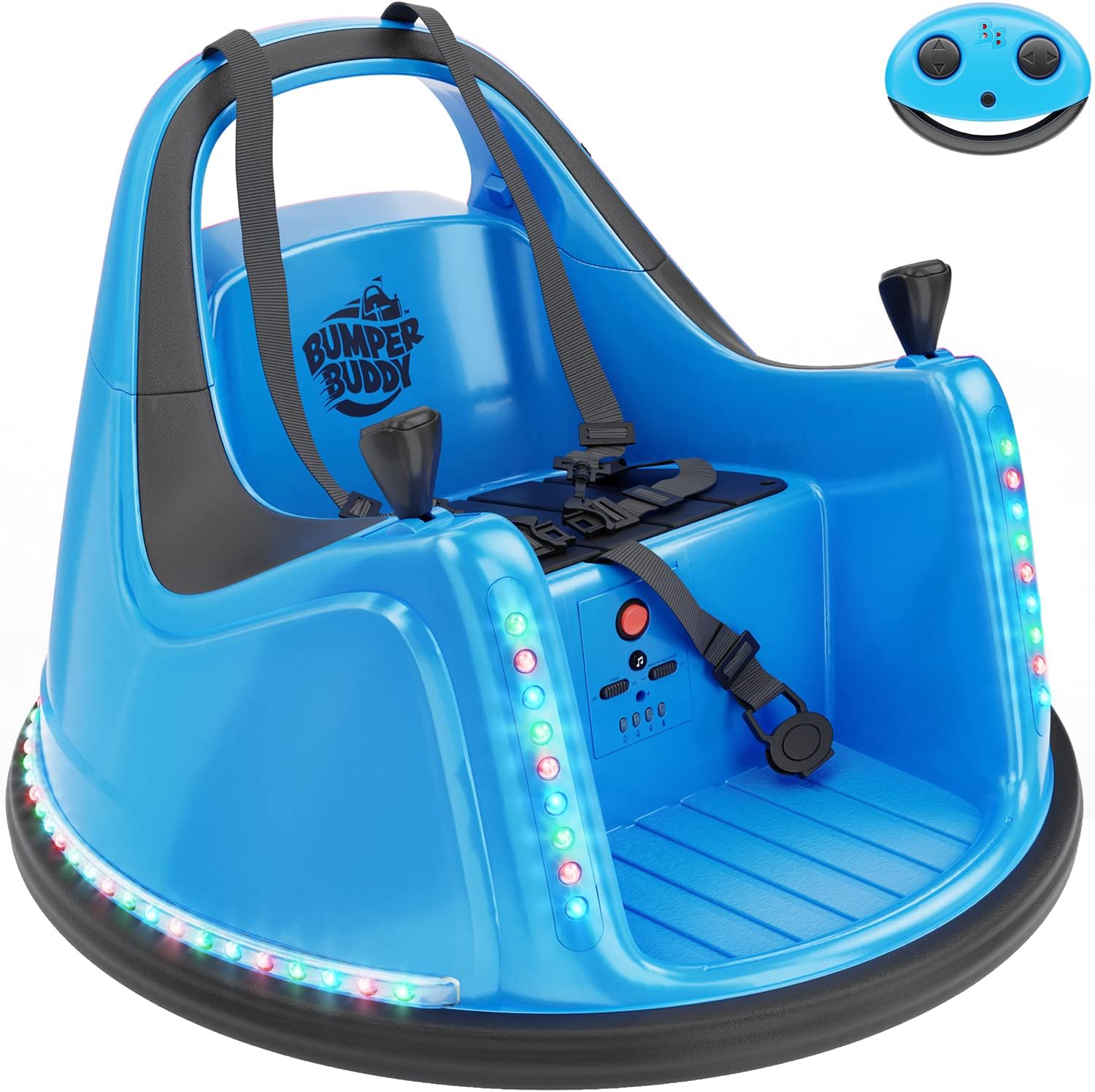 B09BMC26P7 - Bumper Buddy Ride On Electric Car for Kids & Toddlers,