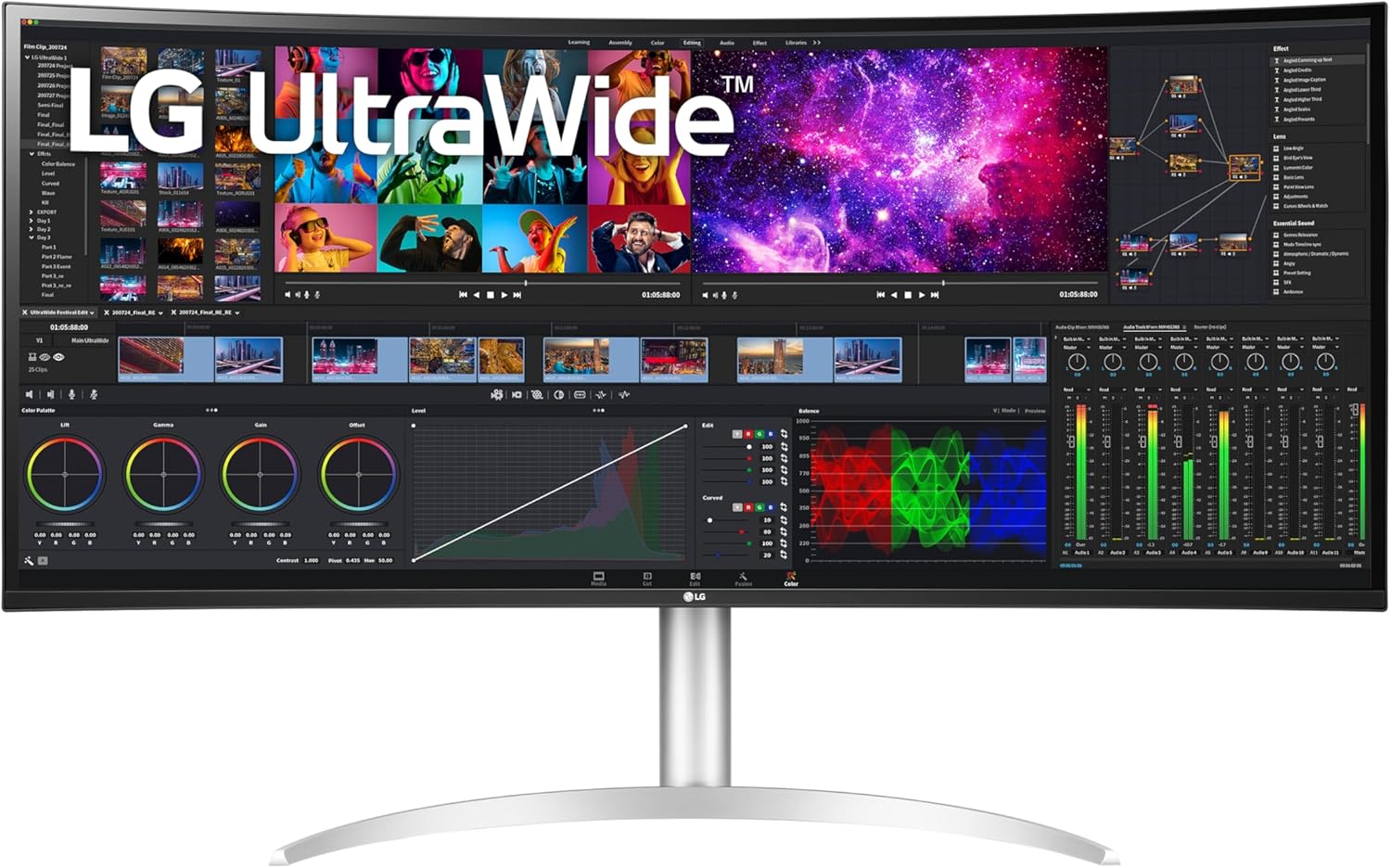 B09P1VLCQ4 - LG 40WP95C-W 40” UltraWide Curved WUHD (5120 x 2160) 5K2K