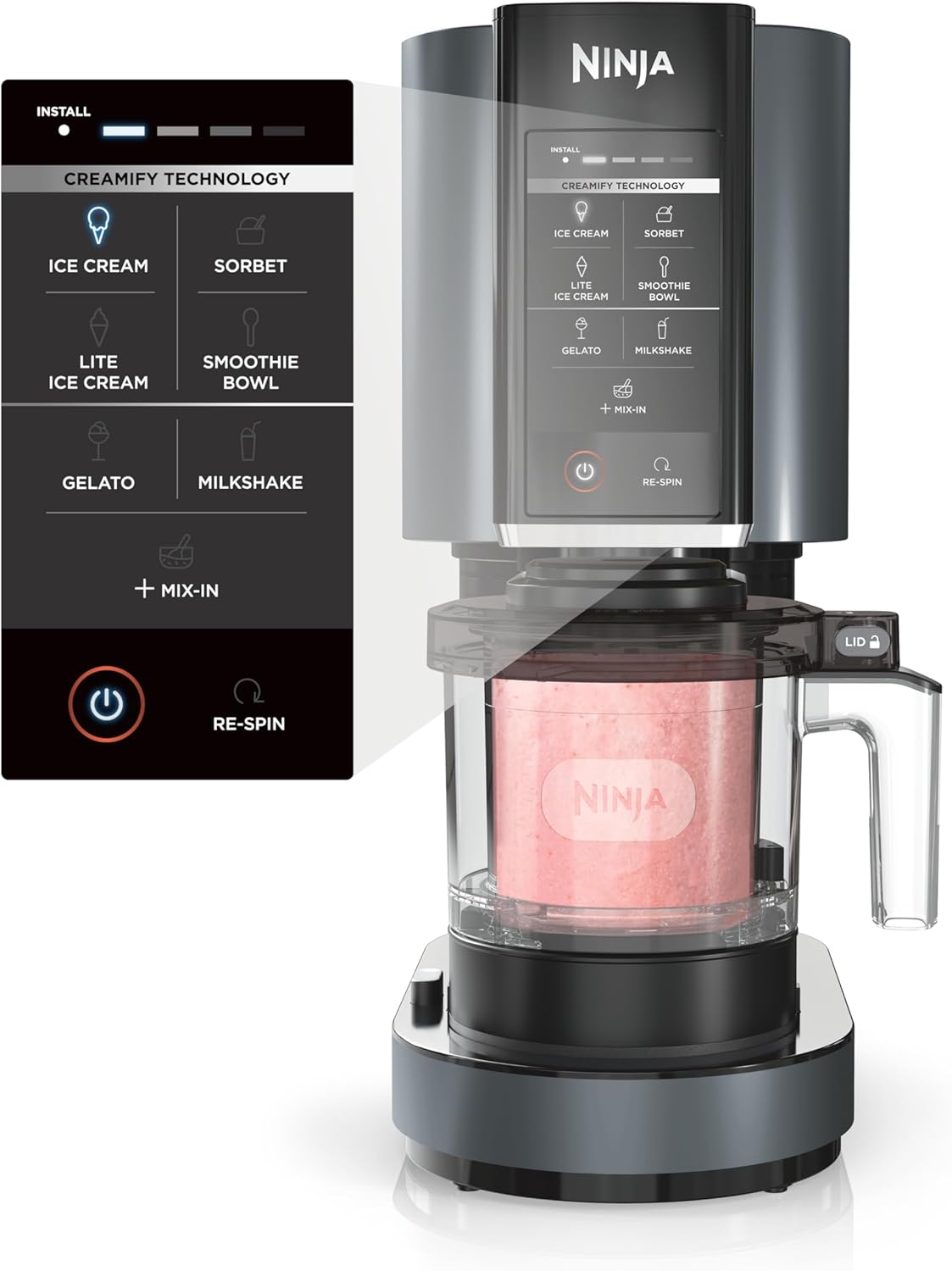 B09QV24FFZ - Ninja CREAMi, Ice Cream Maker, Ice Cream, Gelato, Sorbet ,Milkshakes,