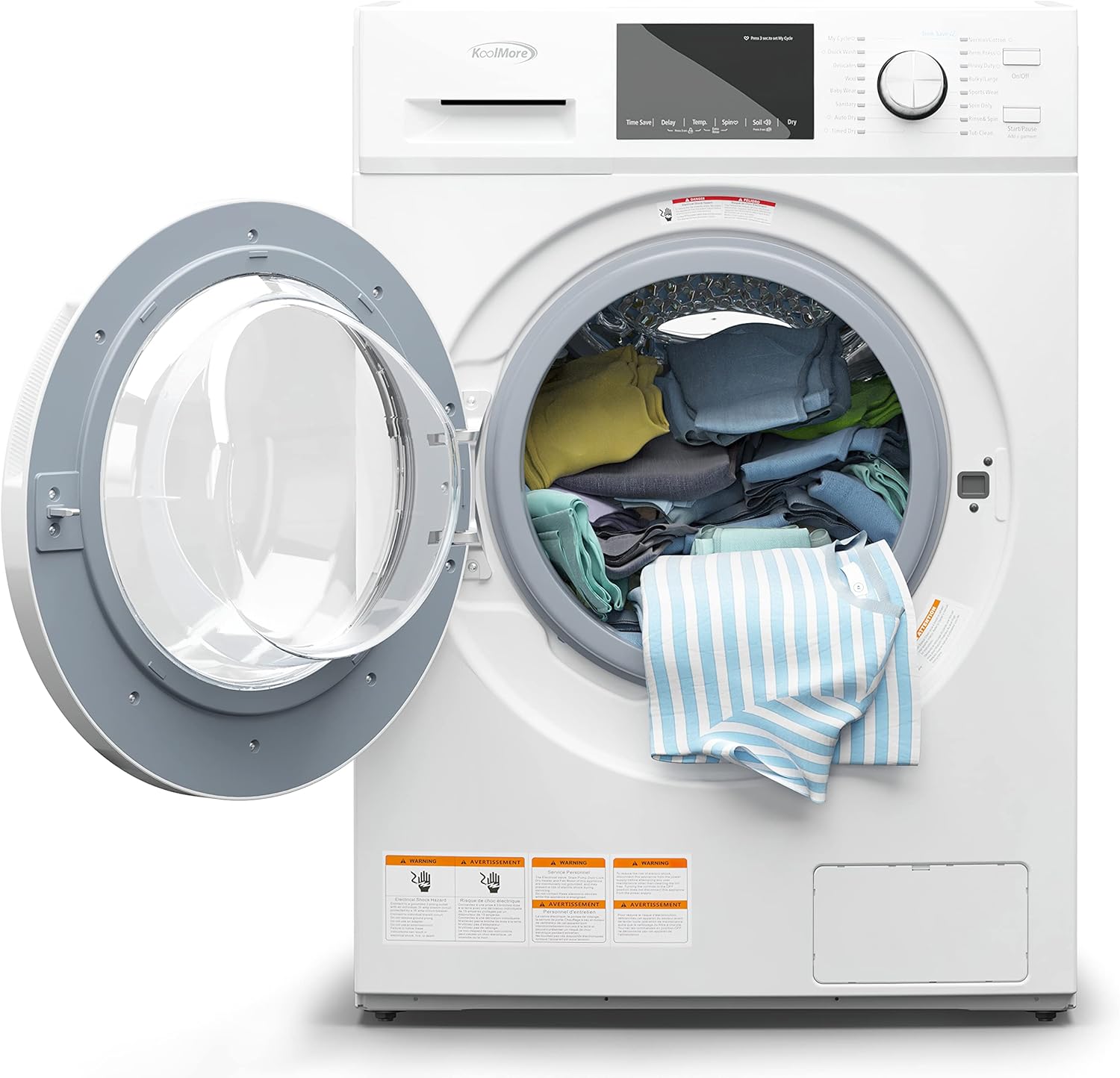 B09QXXBF2B - KoolMore 2-in-1 Front Load Washer and Dryer Combo, 2.7 Cu.