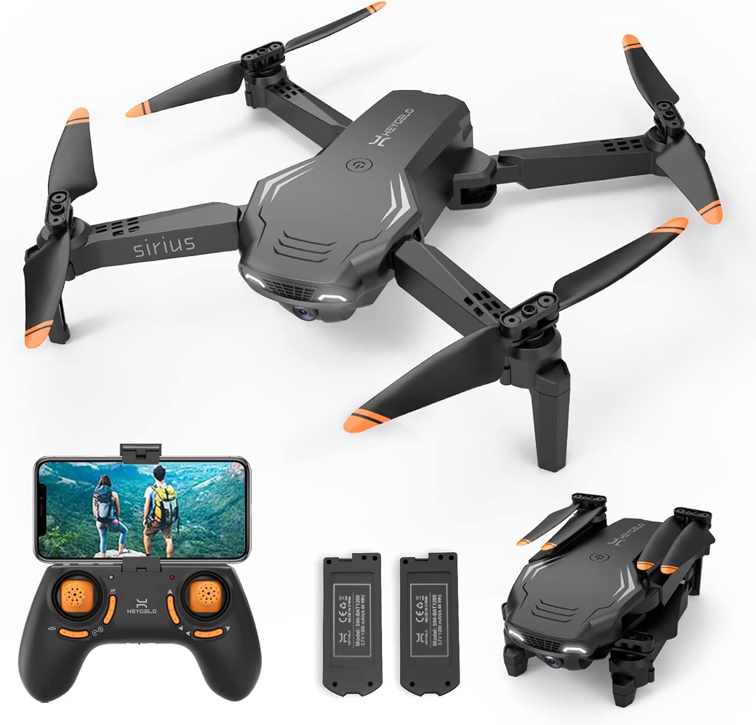 B0B4S8DSCC - S90 Drone with Camera for Adults, 1080P HD Mini FPV