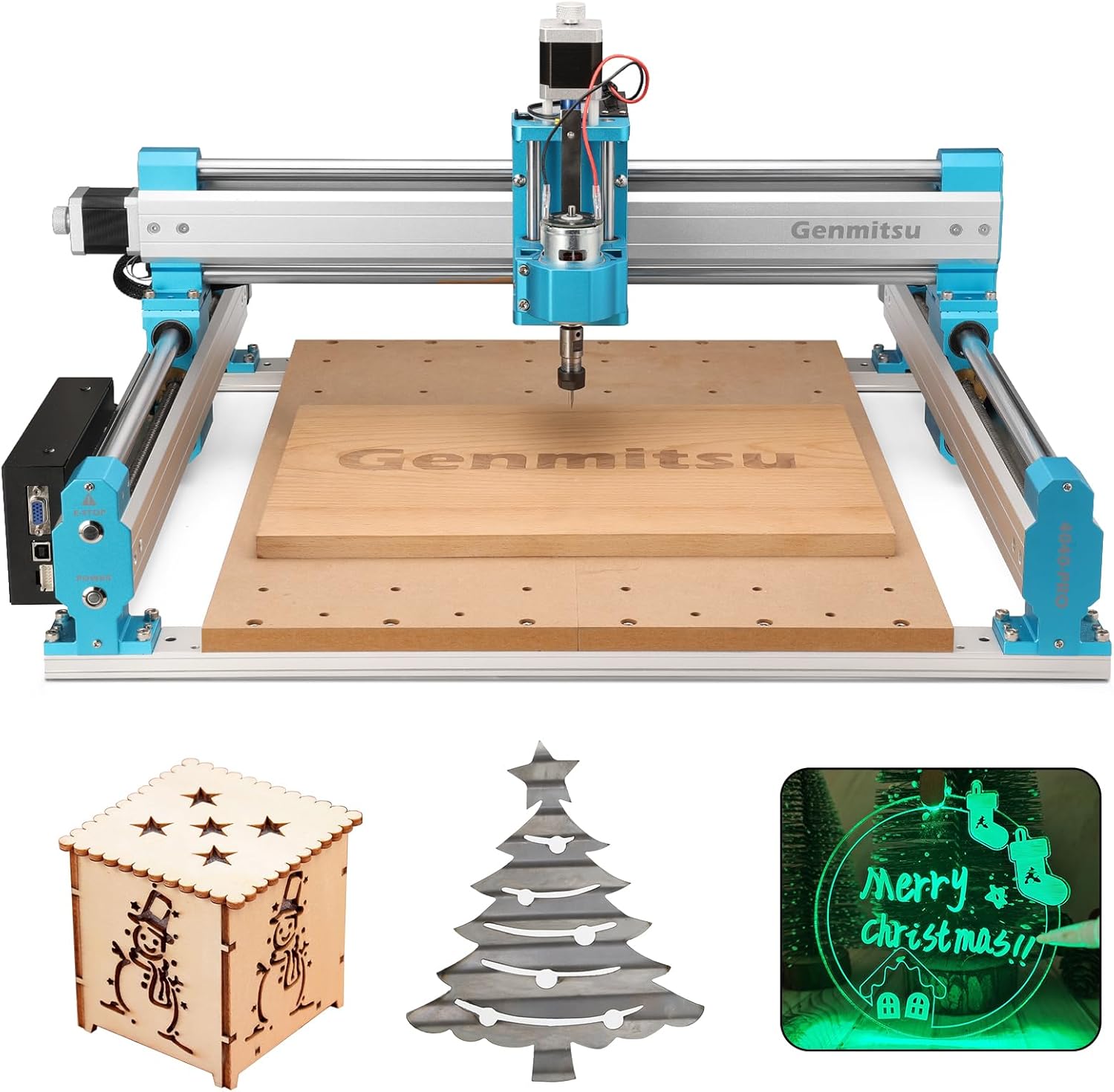 B0BKSJJS34 - CNC Router Machine 4040-PRO for Woodworking Metal Acrylic Cutting Milling,