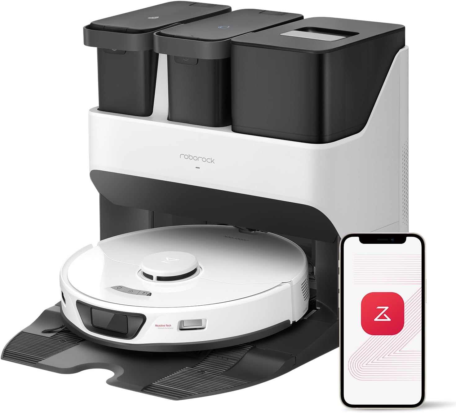 B0BR5D59MF - roborock S7 Max Ultra Robot Vacuum and Mop Combo, Auto