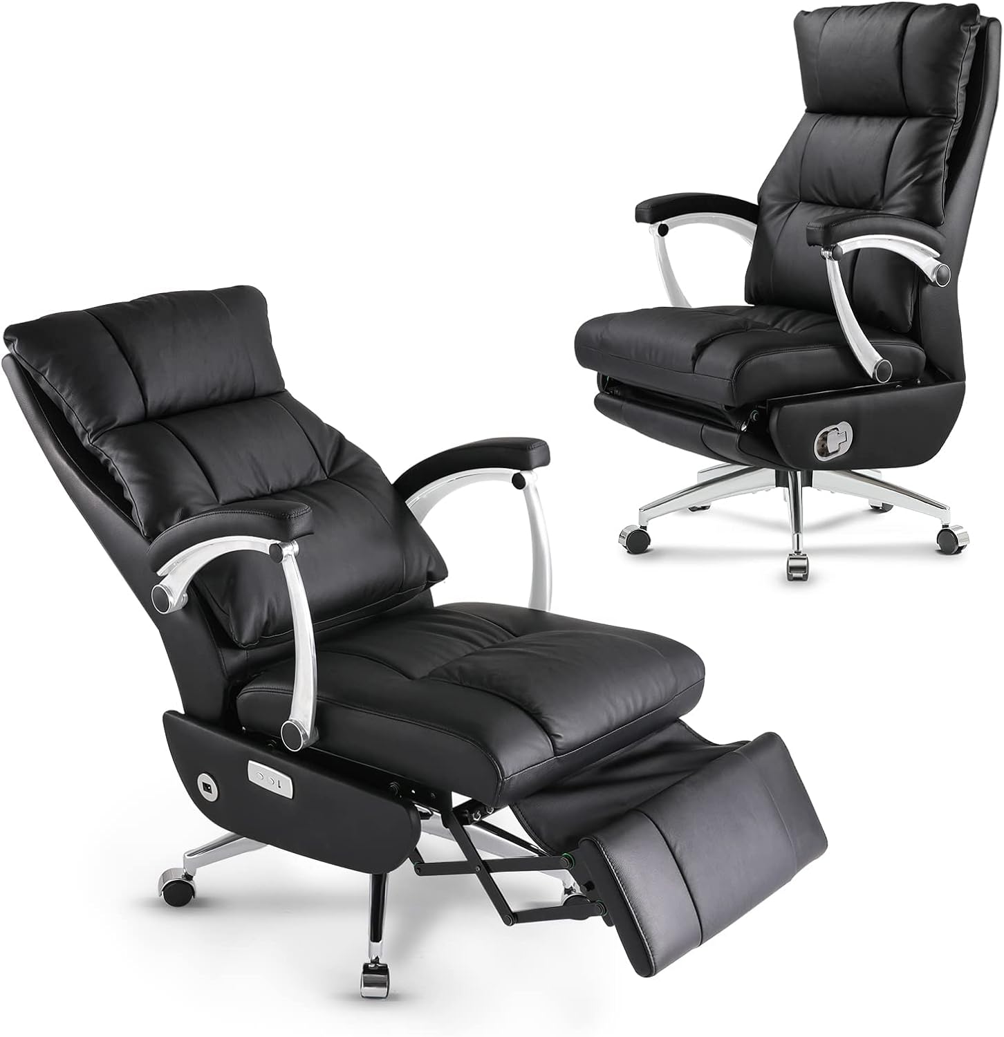 B0BRCZJTVS - LEAGOO Automatic Executive Office Chair High-Back Electric Reclining Office Chair