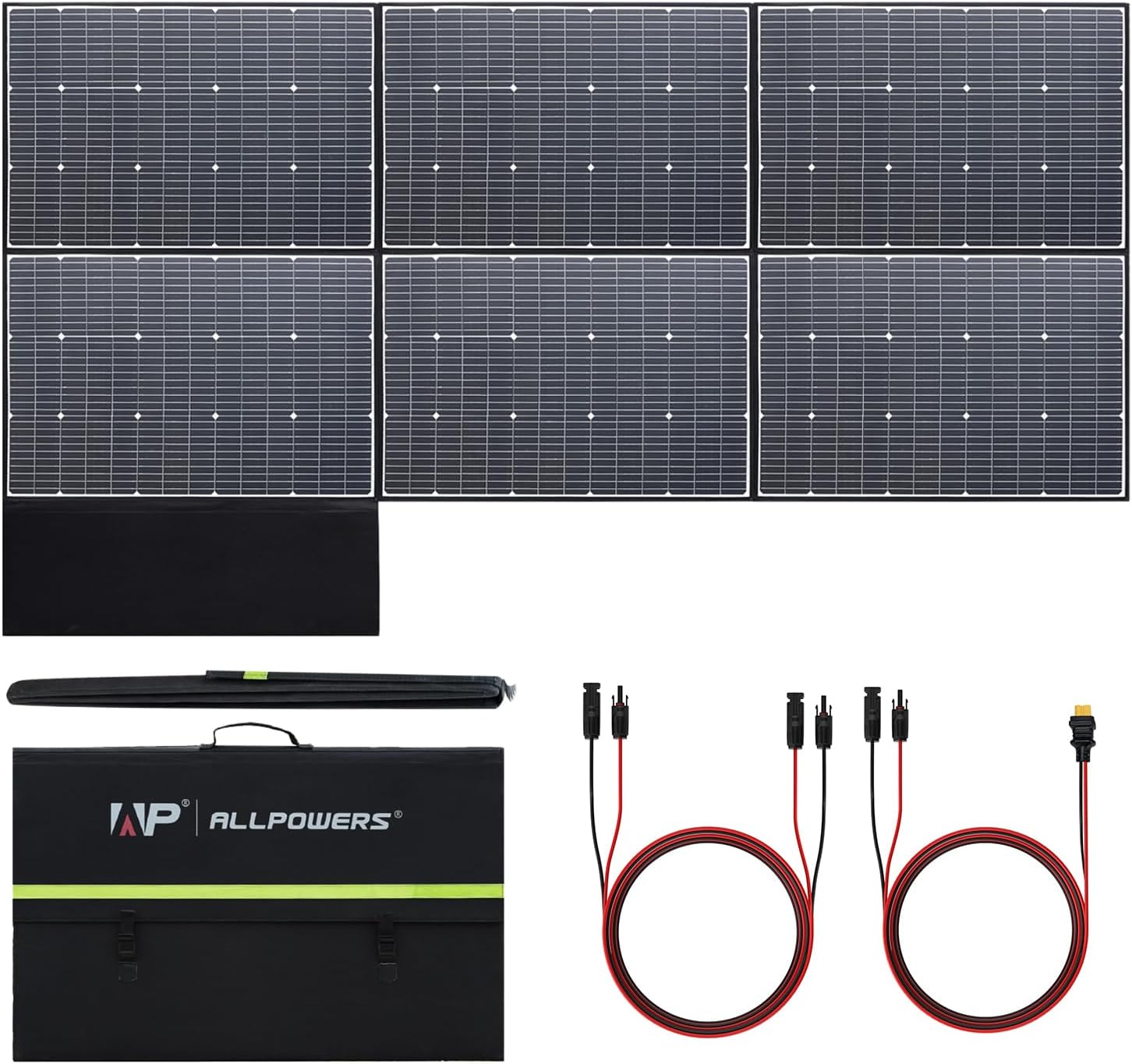 B0C4NXY3GK - ALLPOWERS SP039 600W Monocrystalline Portable Solar Panel Waterproof IP67 RV