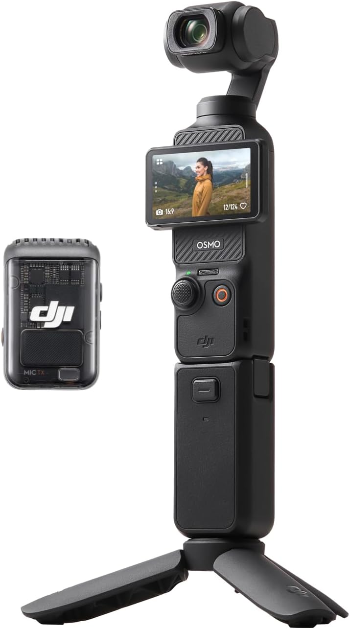 B0CG19FGQ5 - DJI Osmo Pocket 3 Creator Combo, Vlogging Camera with 1''