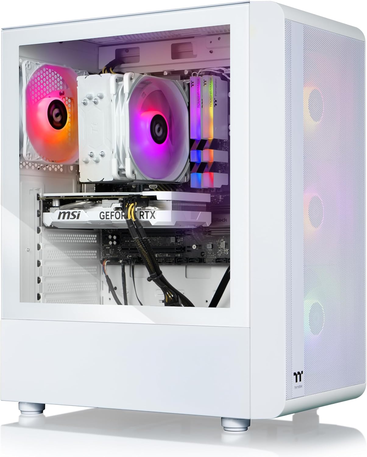 B0CMY8B3XY - Thermaltake LCGS Quartz i460 R4 Gaming Desktop (Intel Core� i5-13400F,