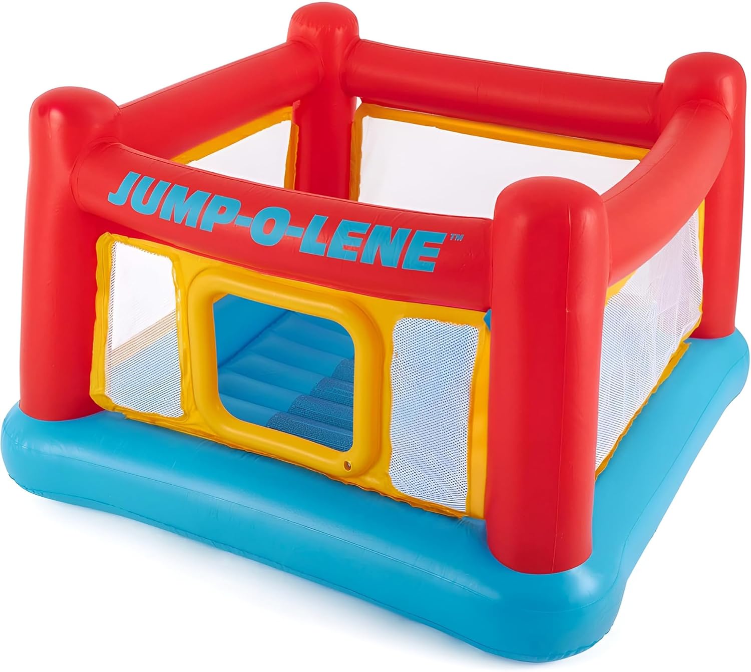 B005QIYUMU - Intex Inflatable Jump-O-Lene Trampoline Bounce House with Crawl-Thru Door &