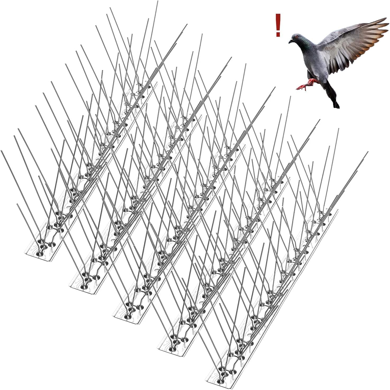 B093TNYV5Q - Bird Spikes for Pigeon and Small Birds Squirrel Raccoon Cats