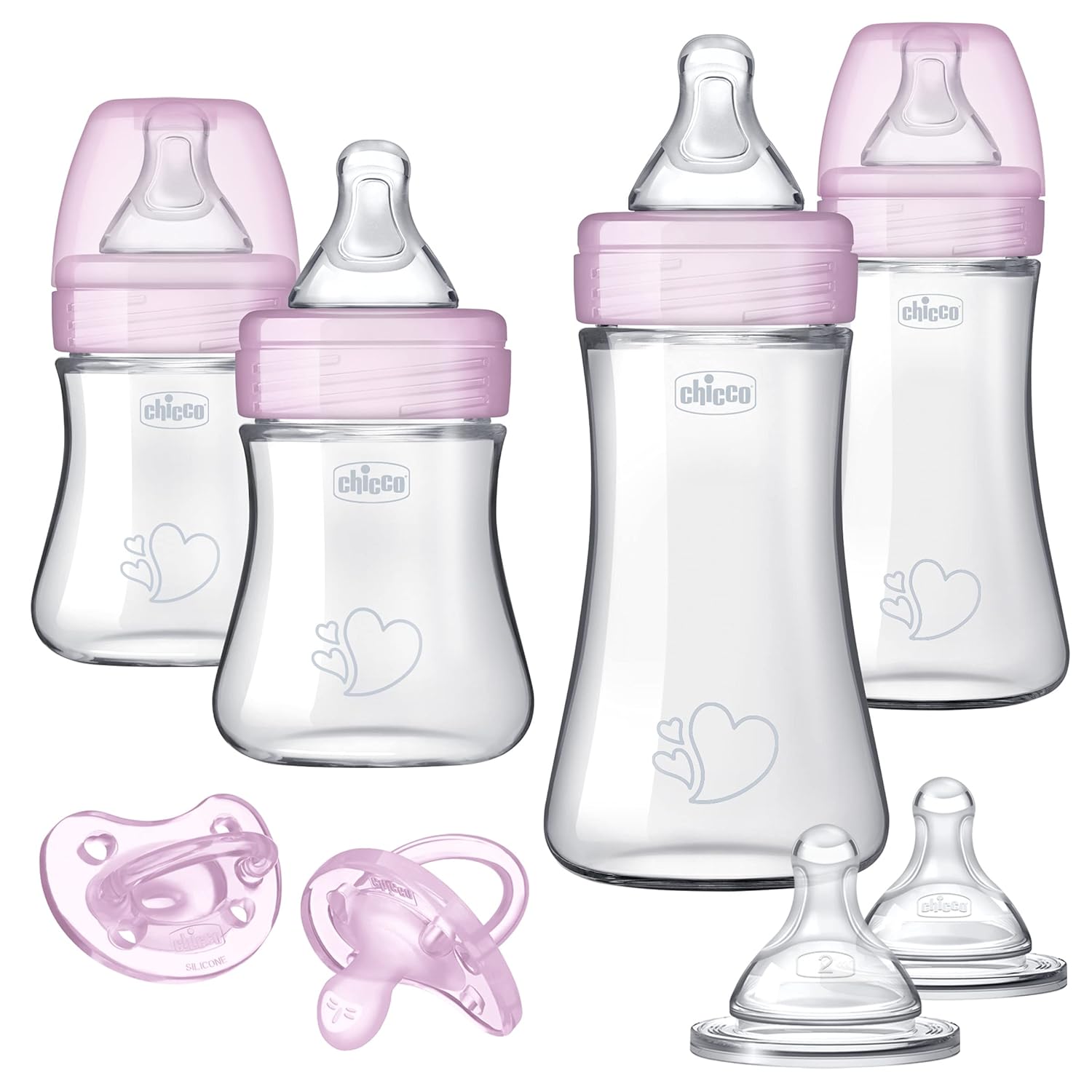 B09JB8LT2F - Chicco Duo Newborn Hybrid Baby Bottle Starter Gift Set with