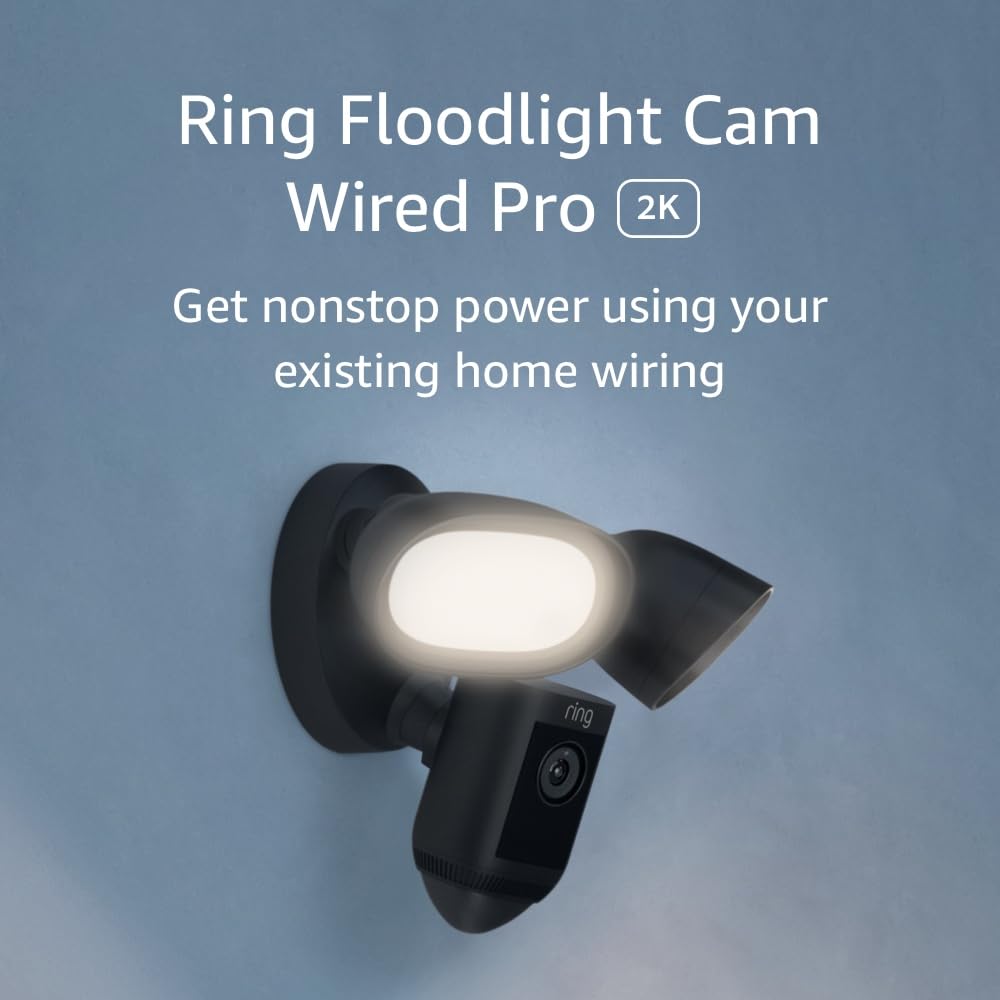 B08FCWQWDZ - Ring Floodlight Cam Wired Pro with Bird’s Eye View and