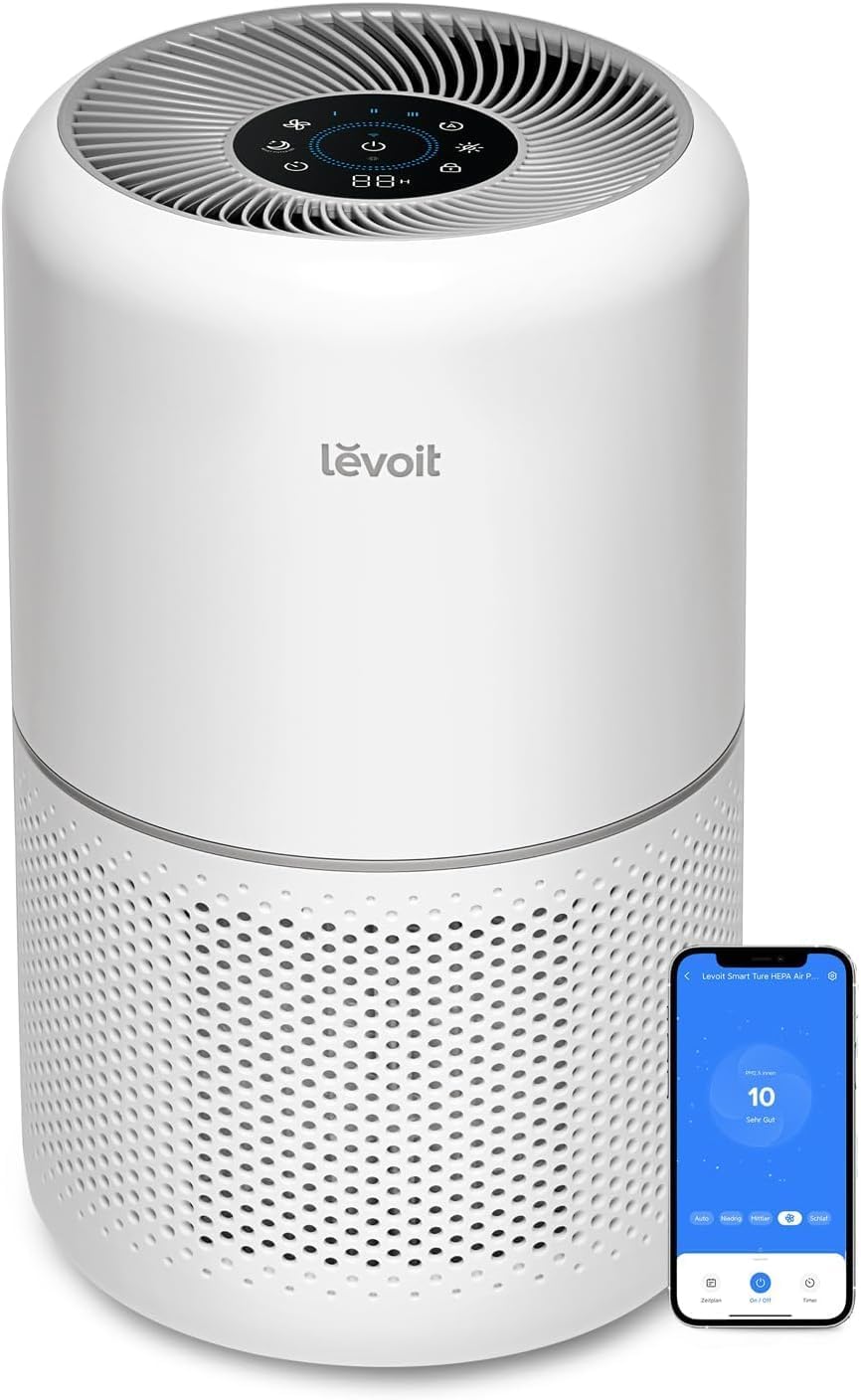 B08L73QL1V - LEVOIT Air Purifiers for Home Bedroom, Smart WiFi, HEPA Sleep