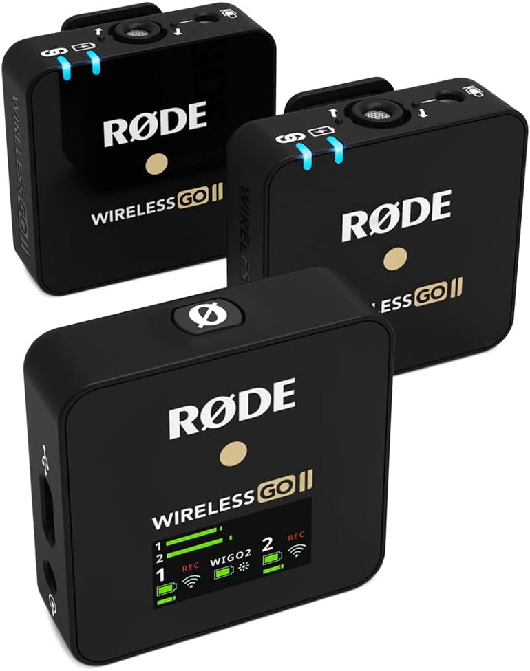 B08XFQ6KP9 - RØDE Wireless Go II Dual Channel Wireless System with Built-in