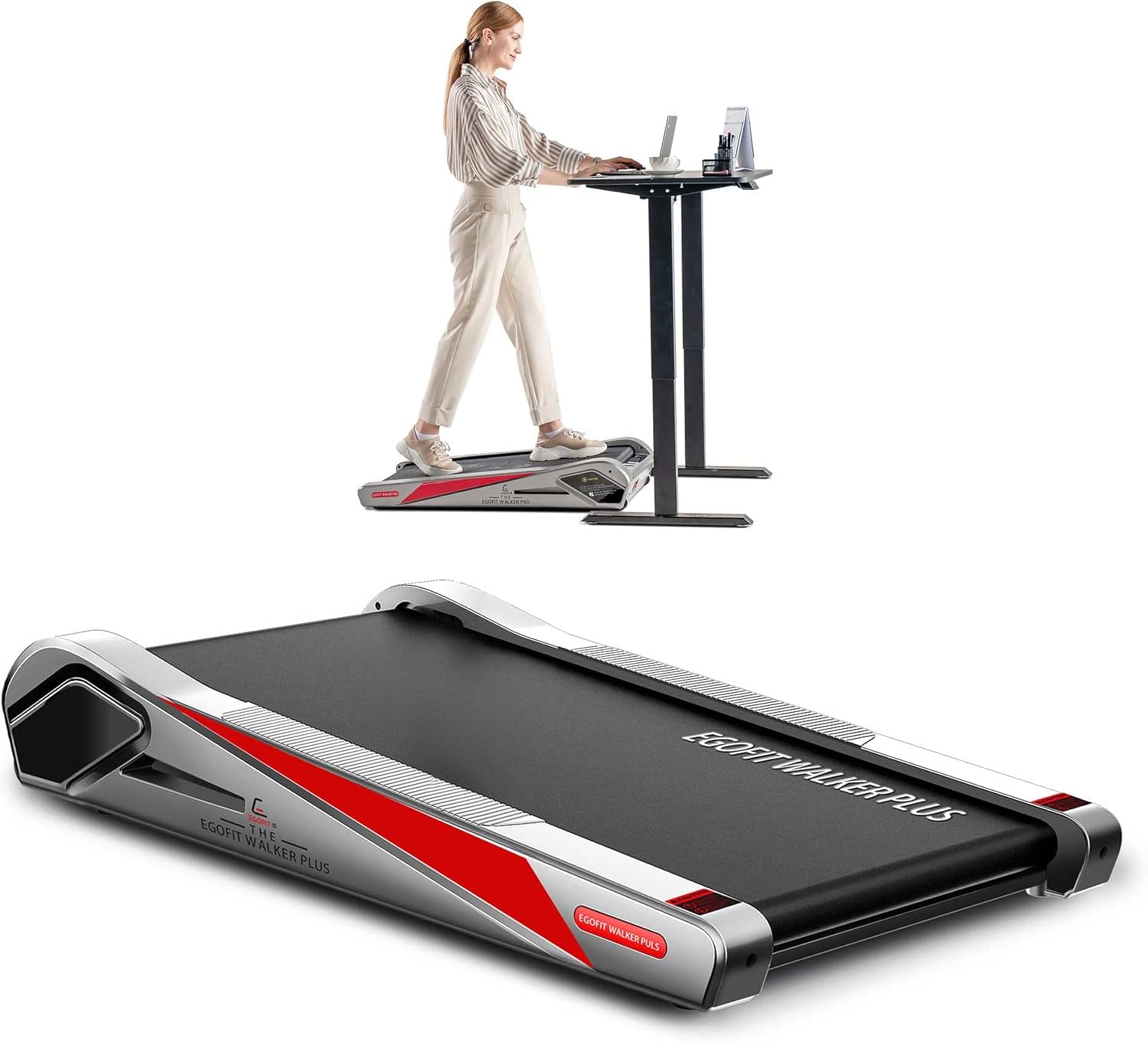 B08YYR4N9G - Egofit Walker Pro/Plus Smallest Under Desk Treadmill Walking Pad, Small