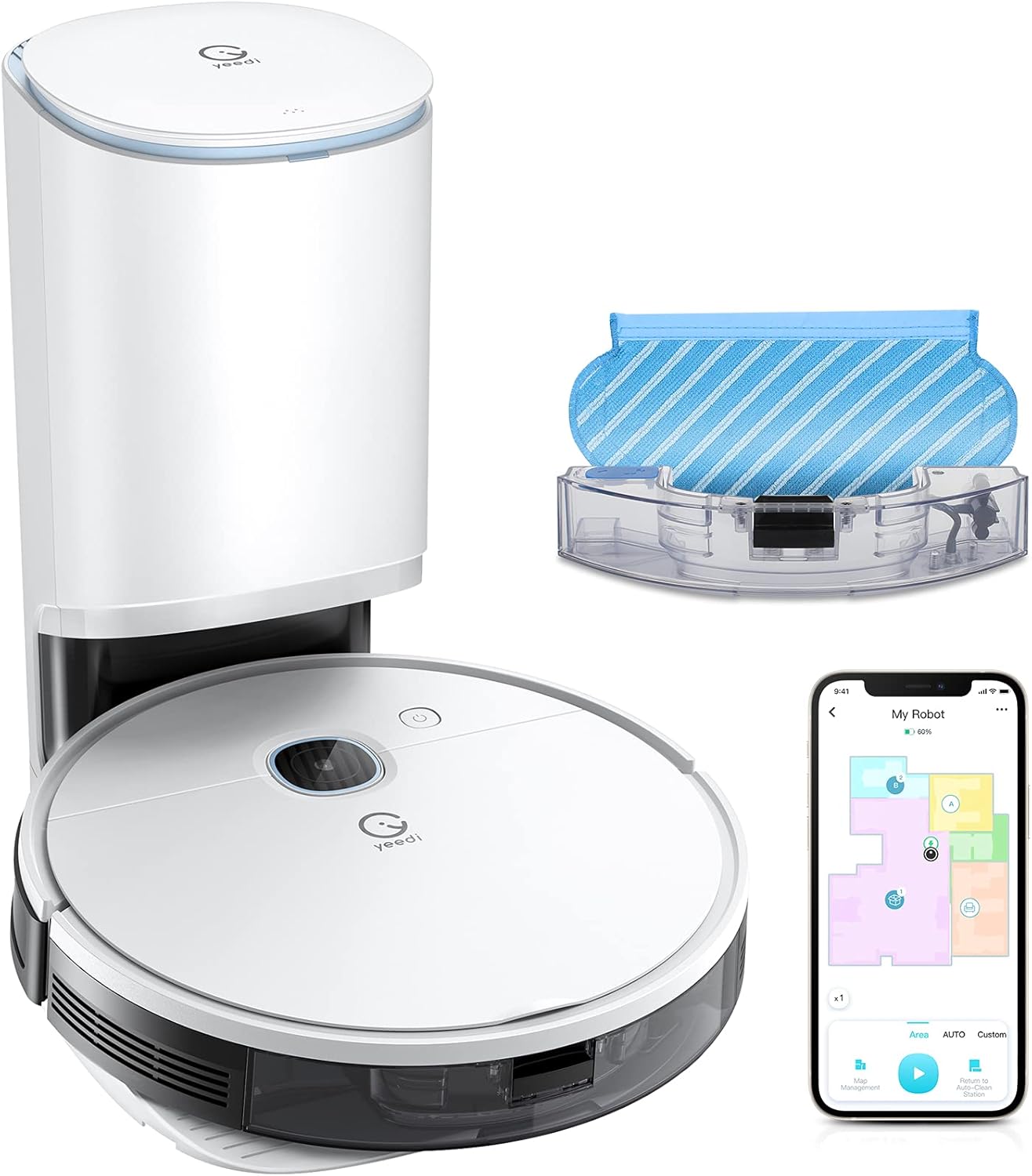 B092VCXDB1 - Yeedi vac Station Robot Vacuum and Mop - Self Emptying