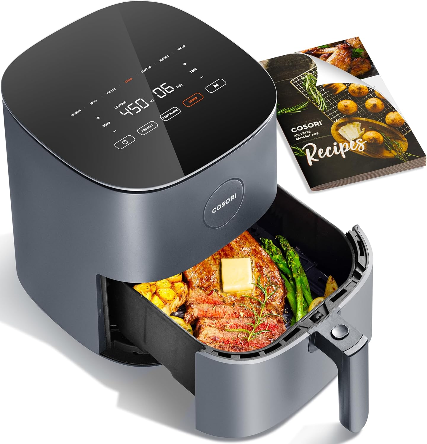 B0936FGLQS - COSORI Air Fryer Pro 9-in-1, Compact 5QT, 450?: Half Time