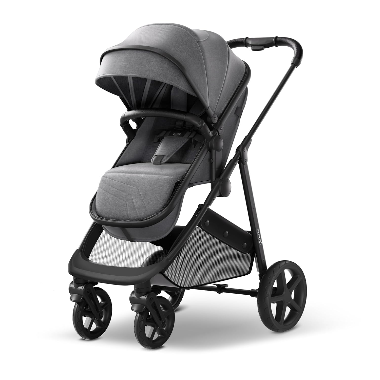 B093GS91D6 - Mompush Wiz 2-in-1 Convertible Baby Stroller with Bassinet Mode, Foldable