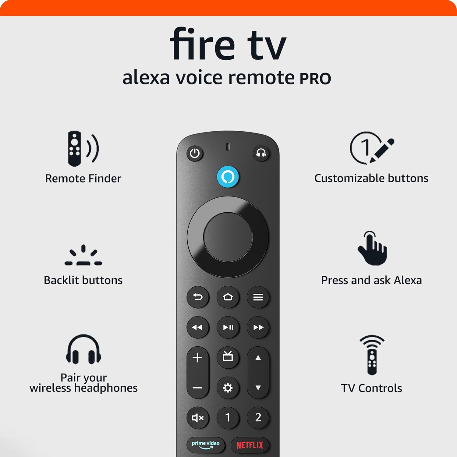 B09RX4HKTD - Amazon Fire TV Alexa Voice Remote Pro (newest model) with