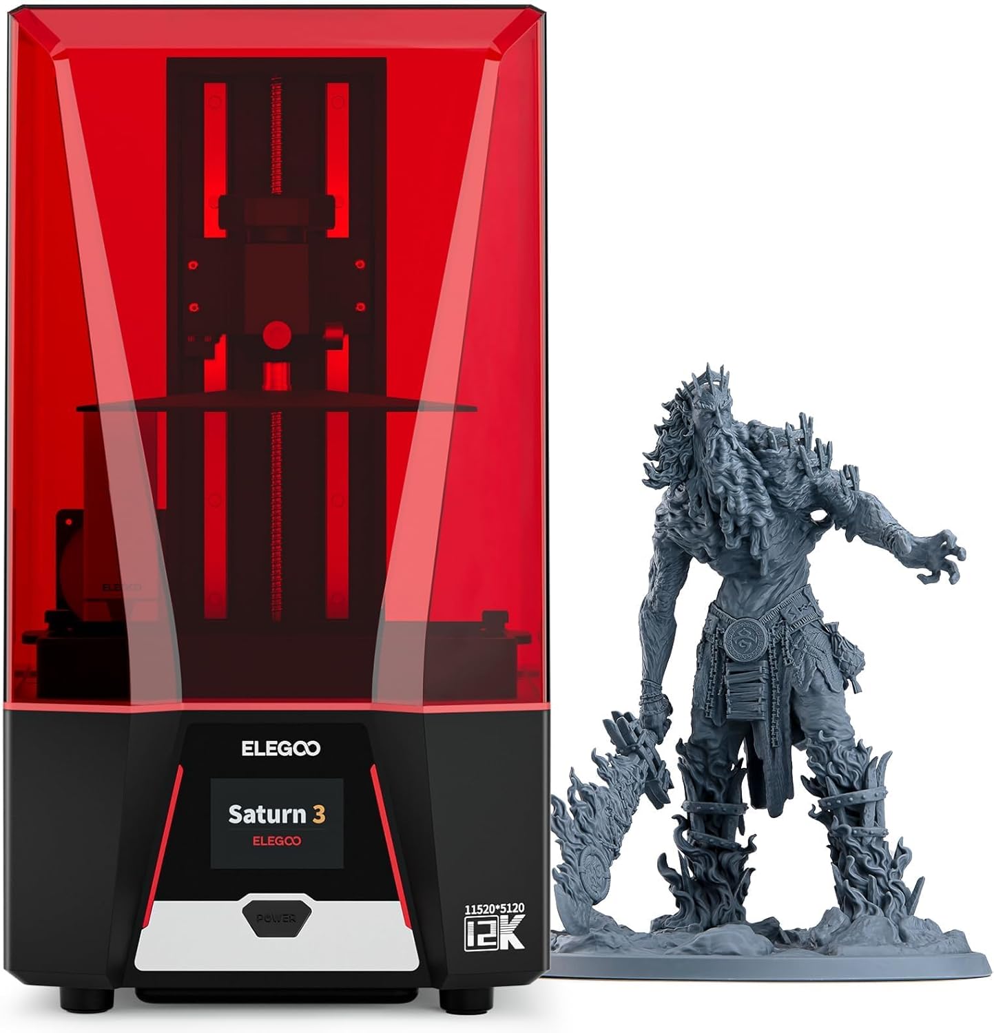 B09V18YJMG - ELEGOO Saturn 3 MSLA 12K 3D Printer, Desktop Resin 3D