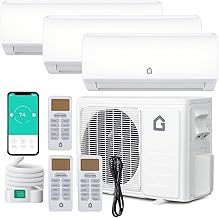 28000 BTU Tri Zone WIFI Mini Split AC/Heating System, 20 SEER2 3 Zone 9000 + - B0FLX9DCD5