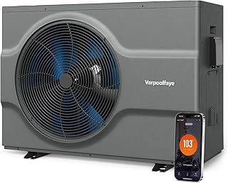 58000 BTU Inverter Swimming Pool Heat Pump for Above Ground Pool 17000 Gallons Electric Pool - B0FPWTJBST