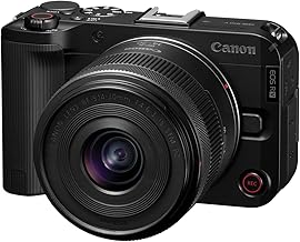 Canon EOS R50 V with RF-S14-30mm F4-6.3 is STM PZ Lens, APS-C Mirrorless Interchangeable Lens - B0F258T13X